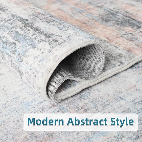 Miniatura 69 de Dripex Alfombra de piel sintética de conejo de 5 x 7 pies, alfombras esponjosas para sala de estar, alfombras lavables a máquina para dormitorio