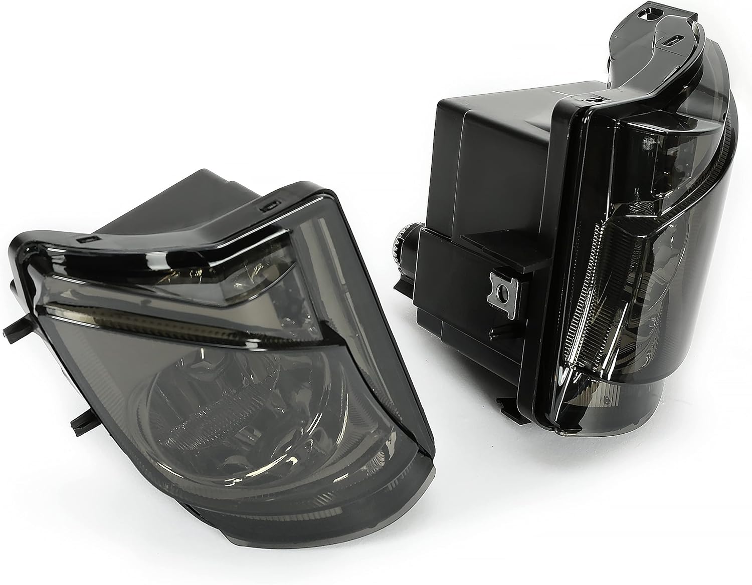 KUAFU Fog Lights Assembly Compatible with 2006-2010 Lexus IS250 IS350 Fog Lamp Set Bumper Driving Fog Light Replacement Driver & Passenger Side (Smoke Lens)