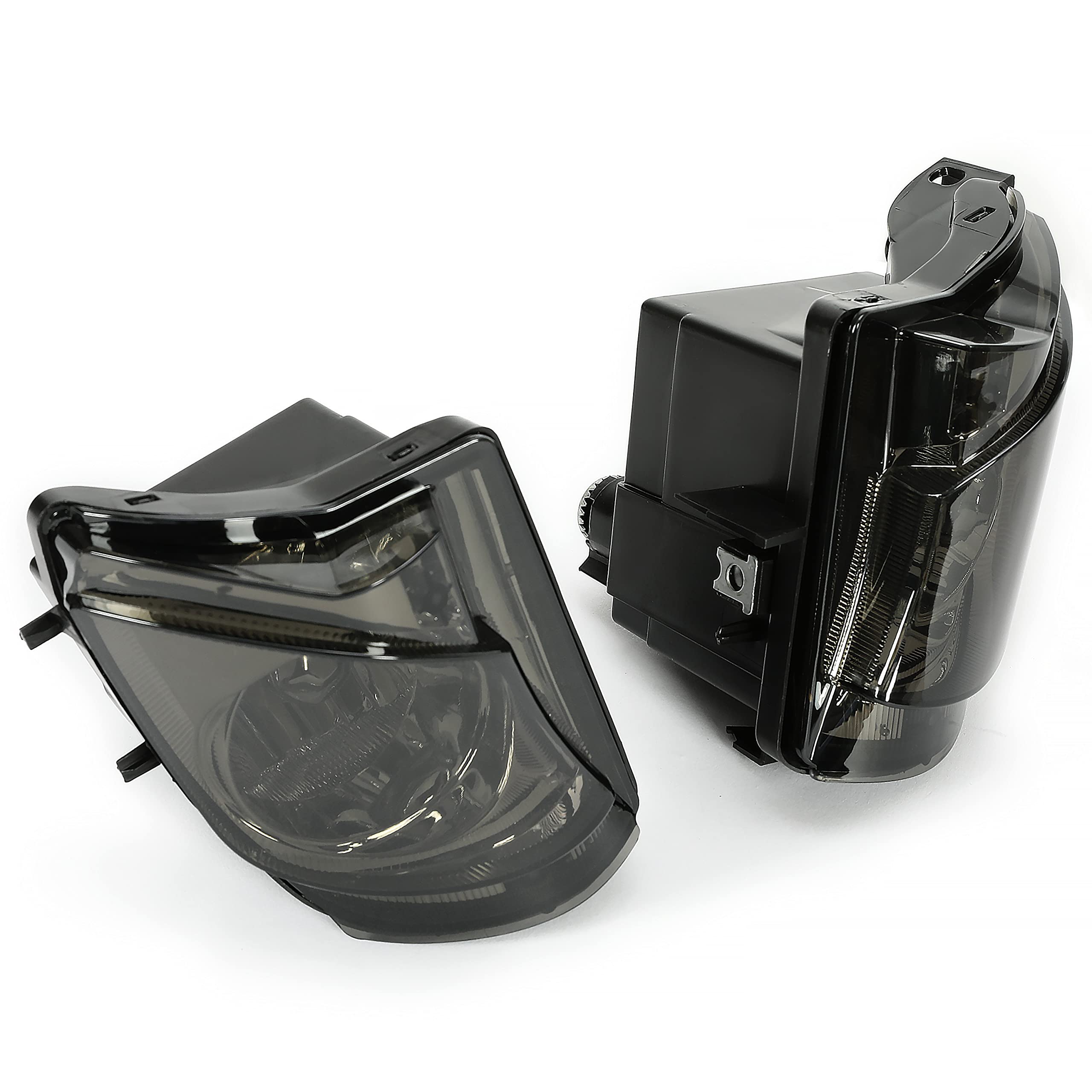 KUAFU Fog Lights Assembly Compatible with 2006-2010 Lexus IS250 IS350 Fog Lamp Set Bumper Driving Fog Light Replacement Driver & Passenger Side (Smoke Lens)