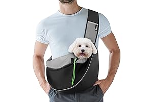 Breathable Pet Dog Sling Carrier with Adjustable Strap and Pocket