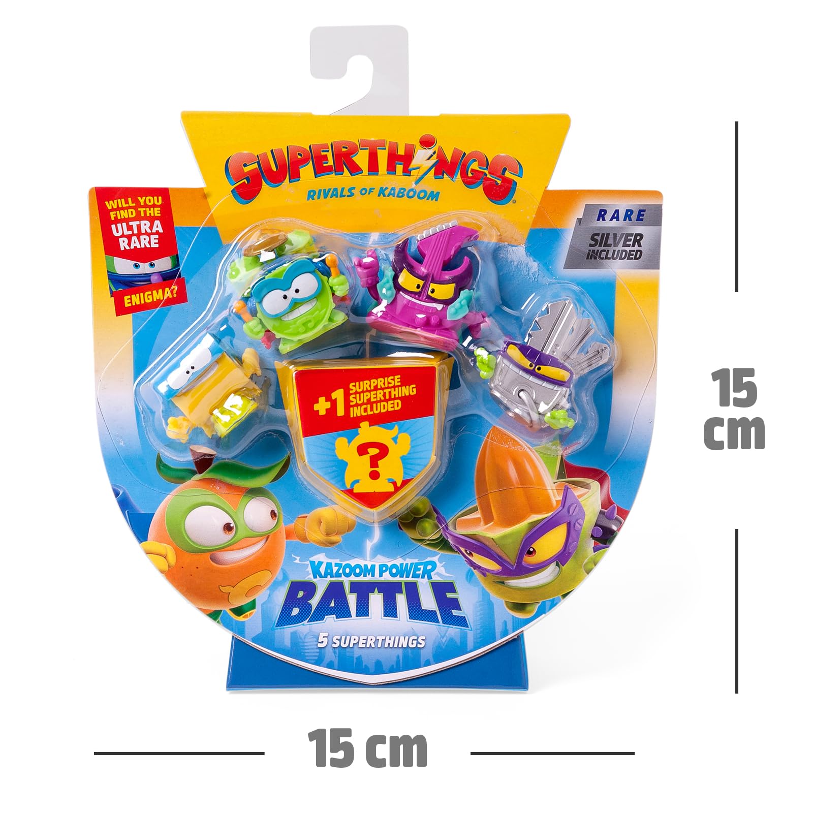 SUPERTHINGS KAZOOM POWER Battle – 5 Pack. Zawartość: 5 figurek Superthings (1 niespodzianka i 1 srebrny kapitan). Zestaw 2/6