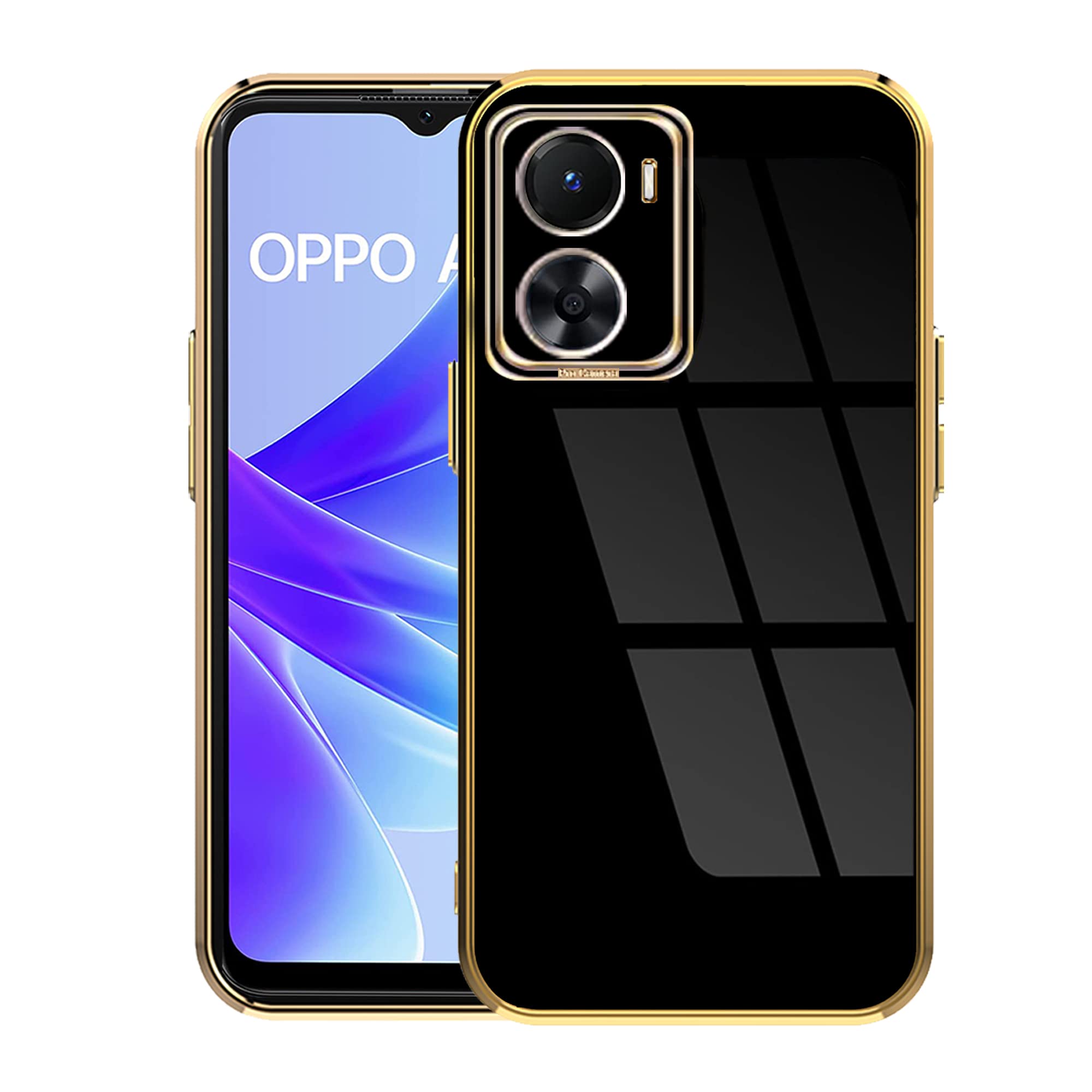 Hupshy Luxury Gold Plated Silicon Flexible Back Case for Oppo A77 Luxury Chromed TPU Protective Phone Back Cover for Oppo A77 (B0BSRS9Y3N) Amazon Price History, Amazon Price Tracker