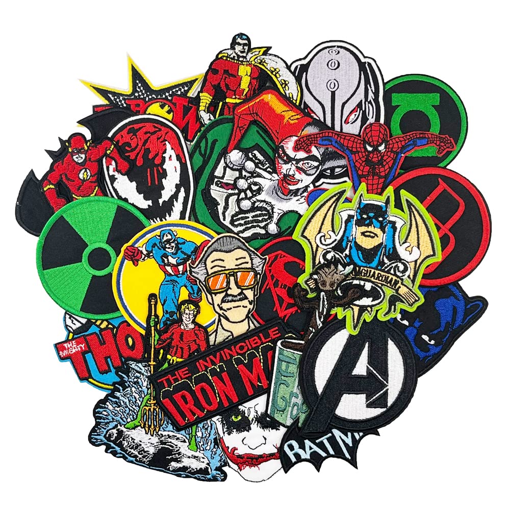 13pcs Mixed Movie TV Series Embroidered Iron On Patches