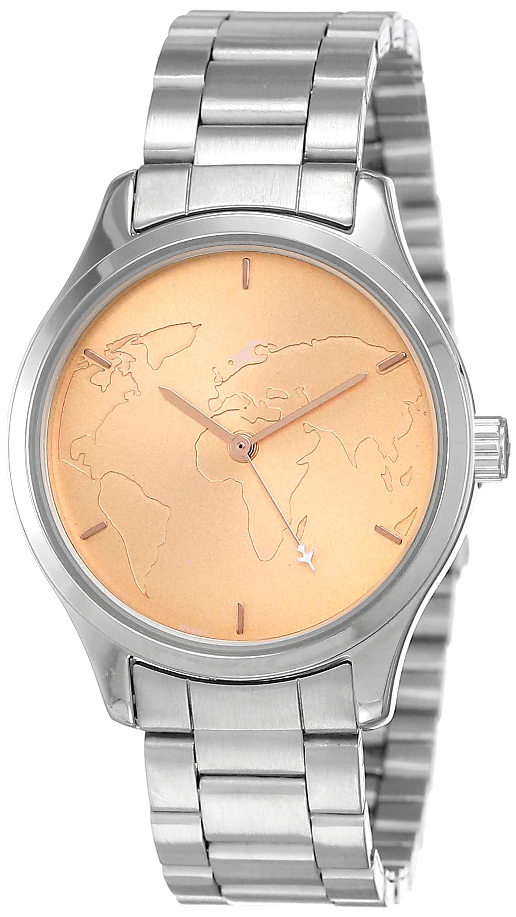 Fastrack Women Stainless Steel Tripster Analog Rose Gold Dial Watch-Nn6219Sm01/Np6219Sm01, Band Color-Silver (B0862LSZGC) Amazon Price History, Amazon Price Tracker