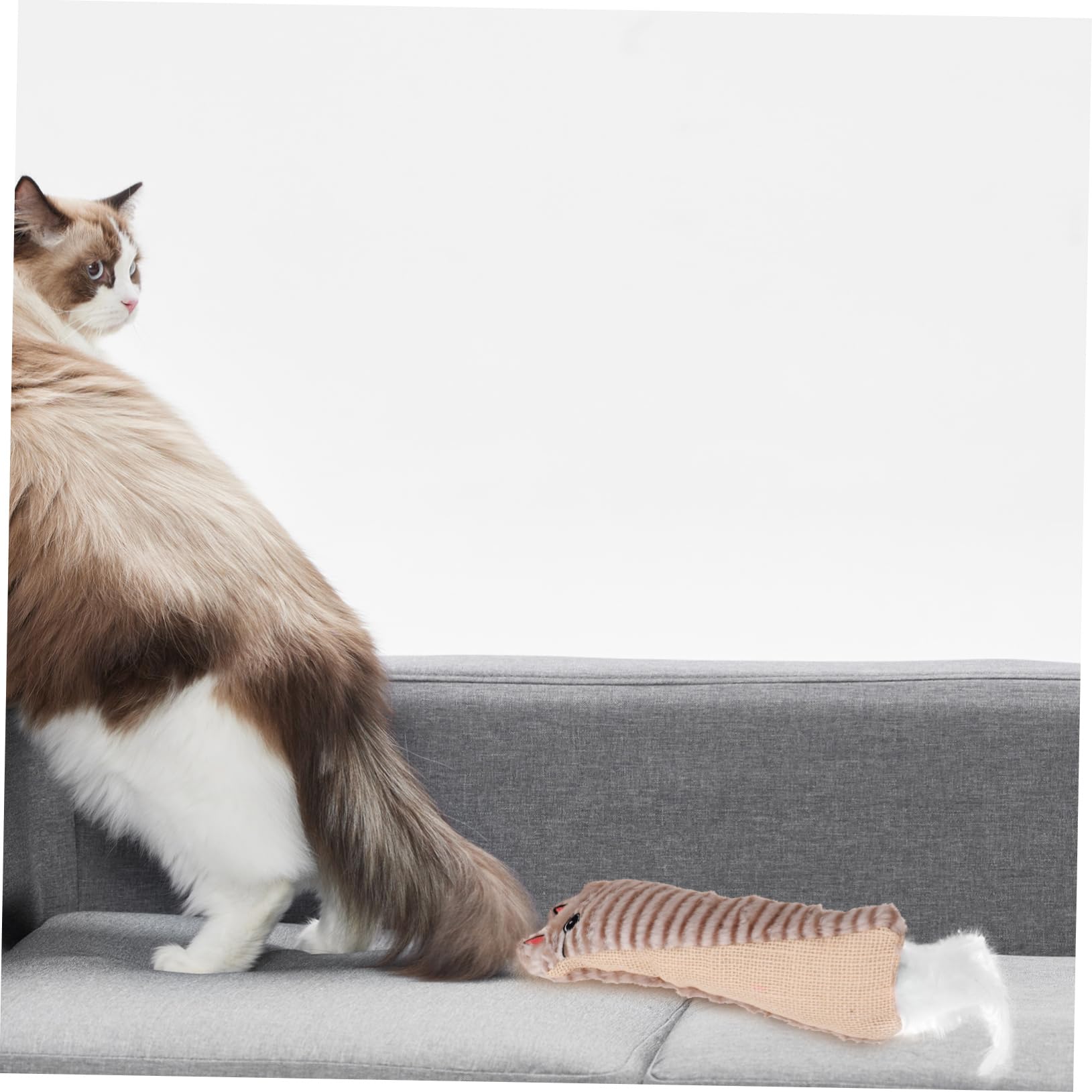 Didiseaon Jouet en Peluche en Papier Sisal pour Chat Jouet Interactif À Mâcher pour Chaton