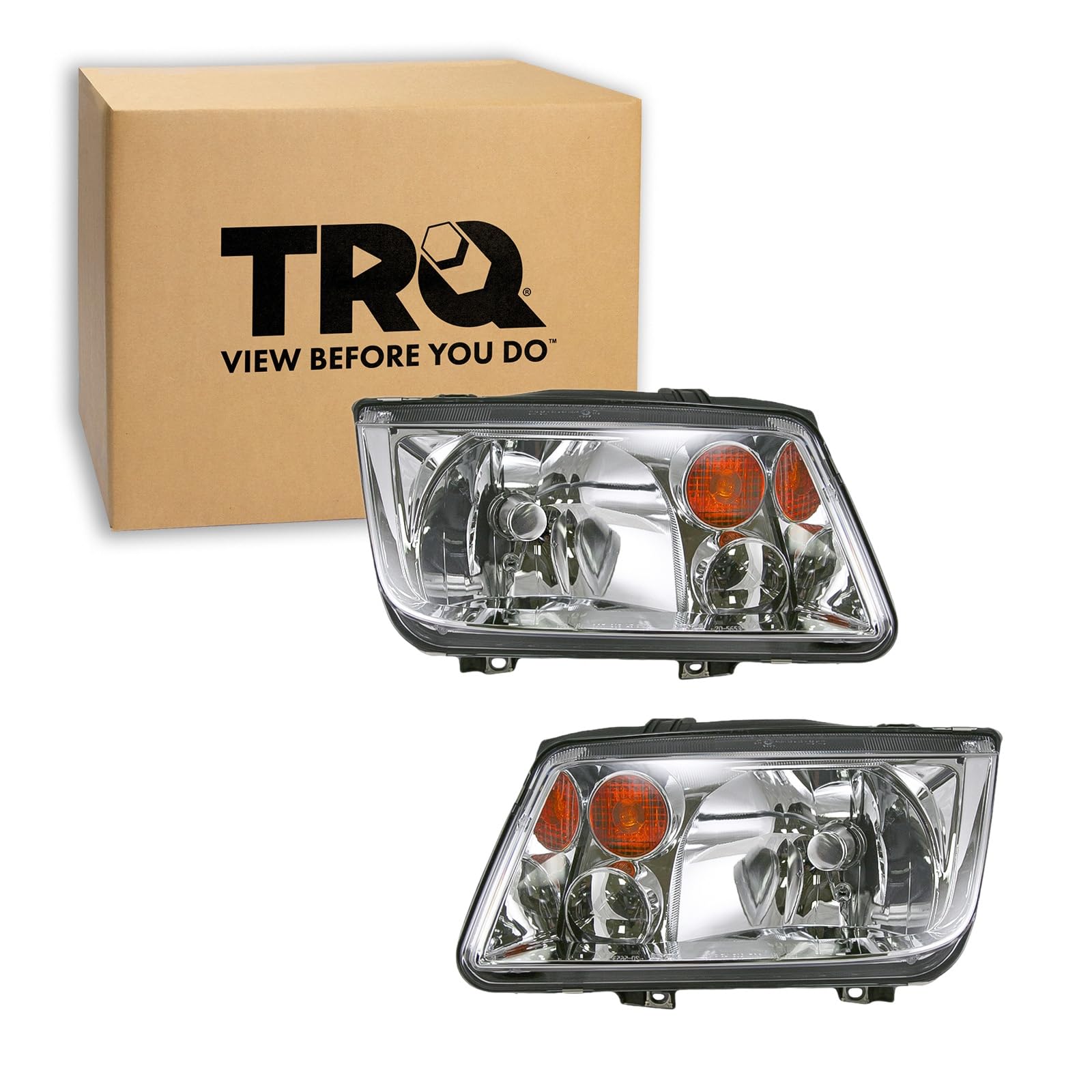 TRQ Headlight Assembly Set VW2502125 VW2503125