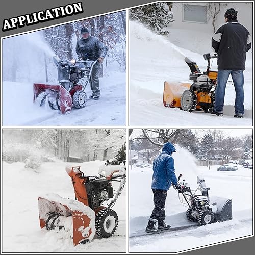 Miniatura 6 de CheeMuii Juego de zapatos antideslizantes para Cub Cadet MTD Troy Bilt Storm Snow Boss 524 826 quitanieves