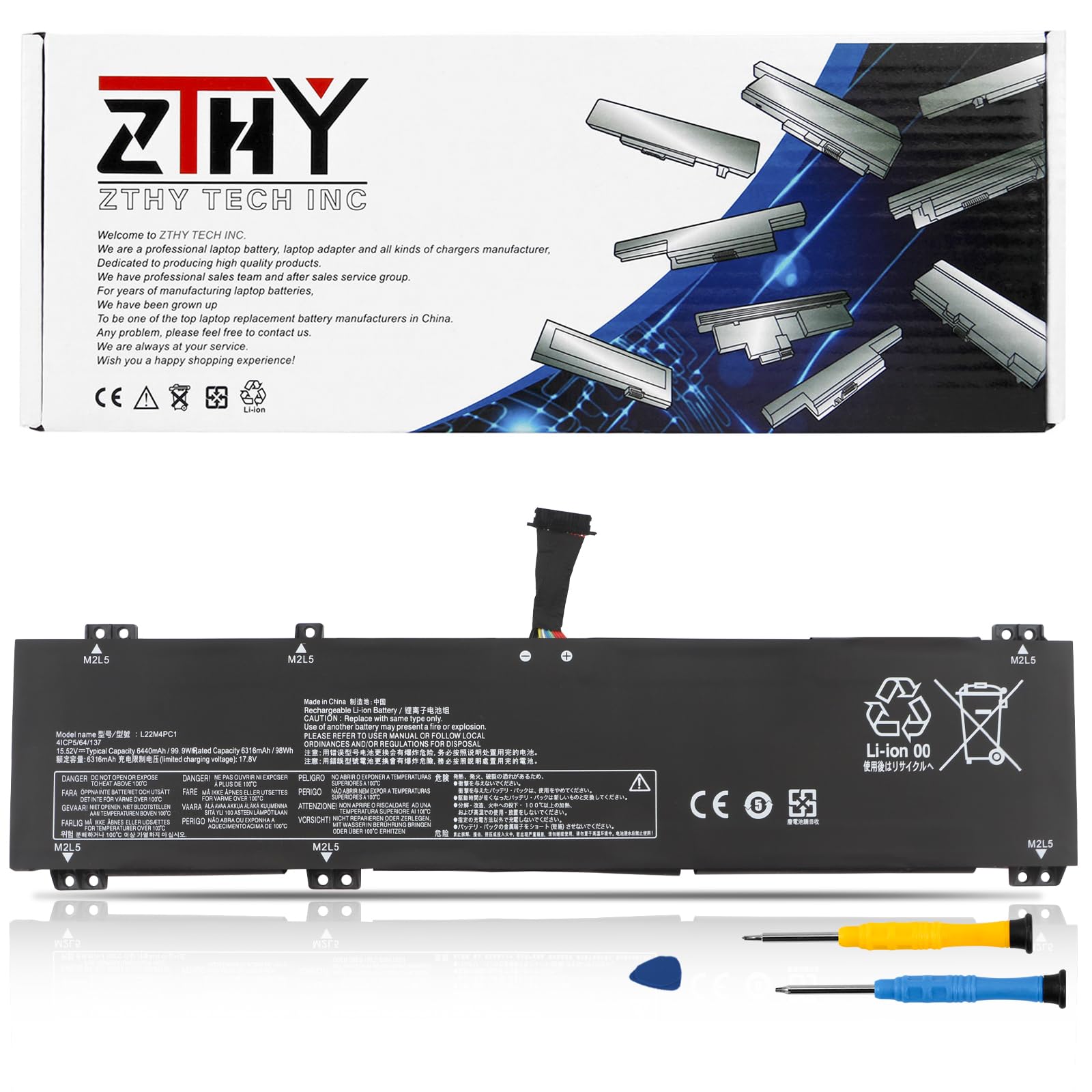 Amazon.com: L22D4PC1 L22M4PC1 Laptop Battery for Lenovo Legion Pro