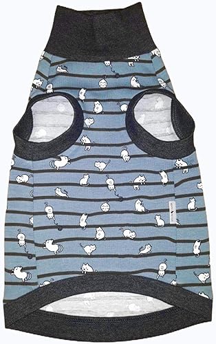 Miniatura 7 de Zorros de cuello alto elástico de algodón sin pelo para gato Sphynx (pequeño)