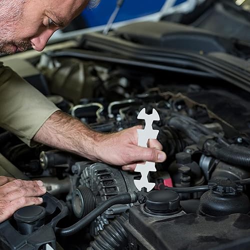 Miniatura 5 de jose2015 8 en 1 llave de extremo abierto súper delgada, herramienta de reparación de bicicletas multifuncionales llaves ultra finas de 0.079 in