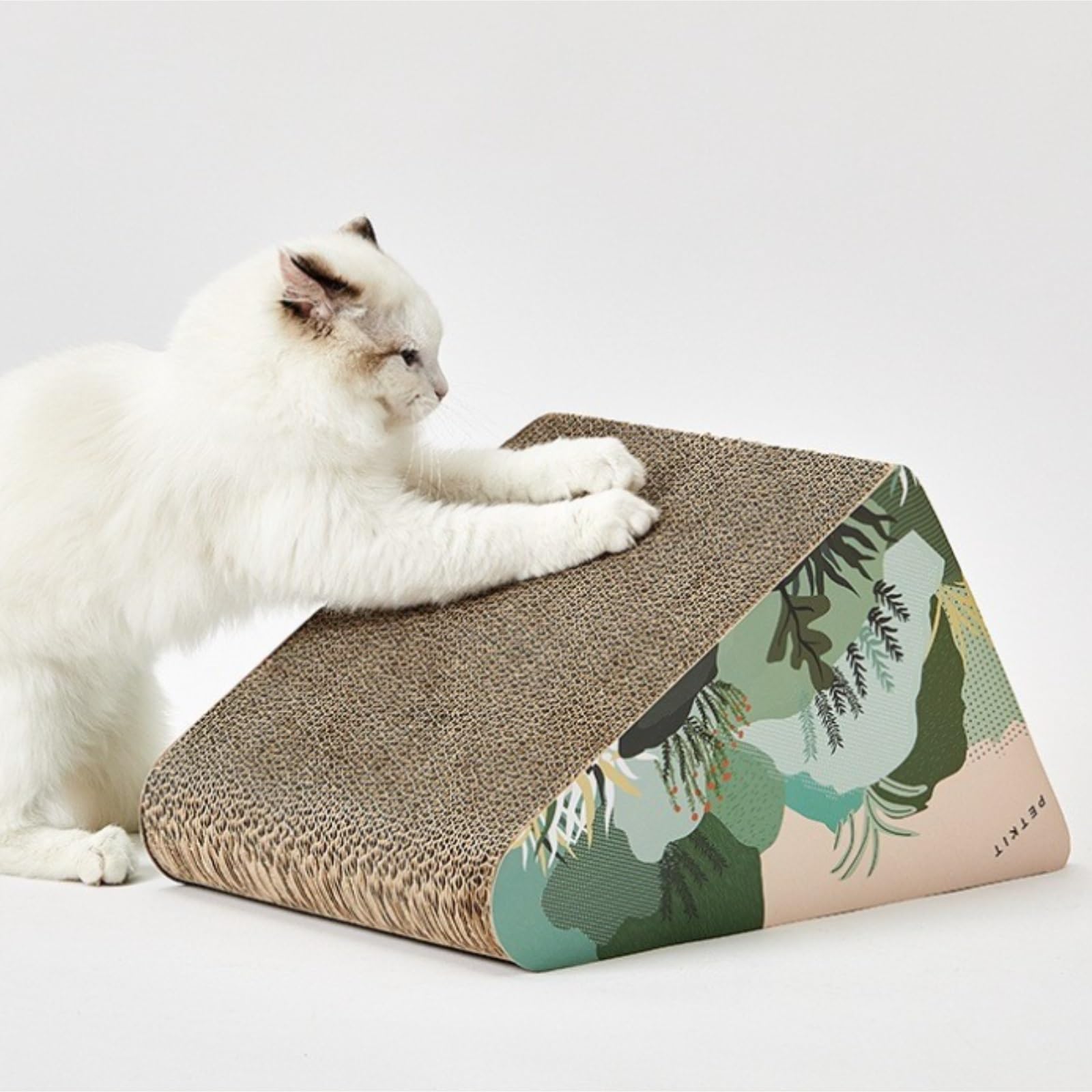 Generisch Kratzbaum für Katzen, schräge Leiter, Kratzbrett mit Ballbett für große und kleine Hauskatzen.