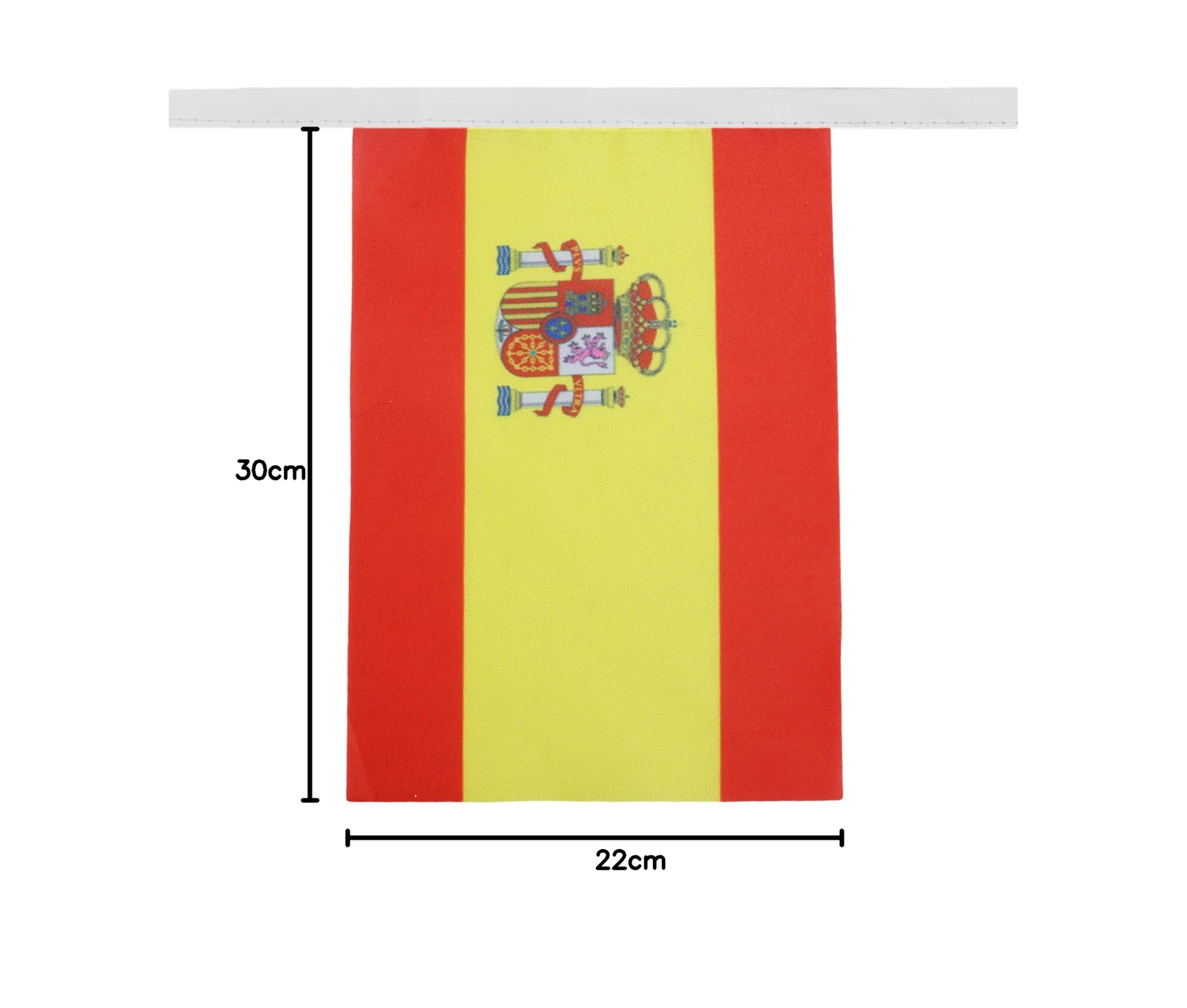 AZ FLAG Guirnalda 6 Metros, 20 Banderas de España 21x15 cm, Bandera Española 15 x 21 cm - Banderines Españoles — view 8