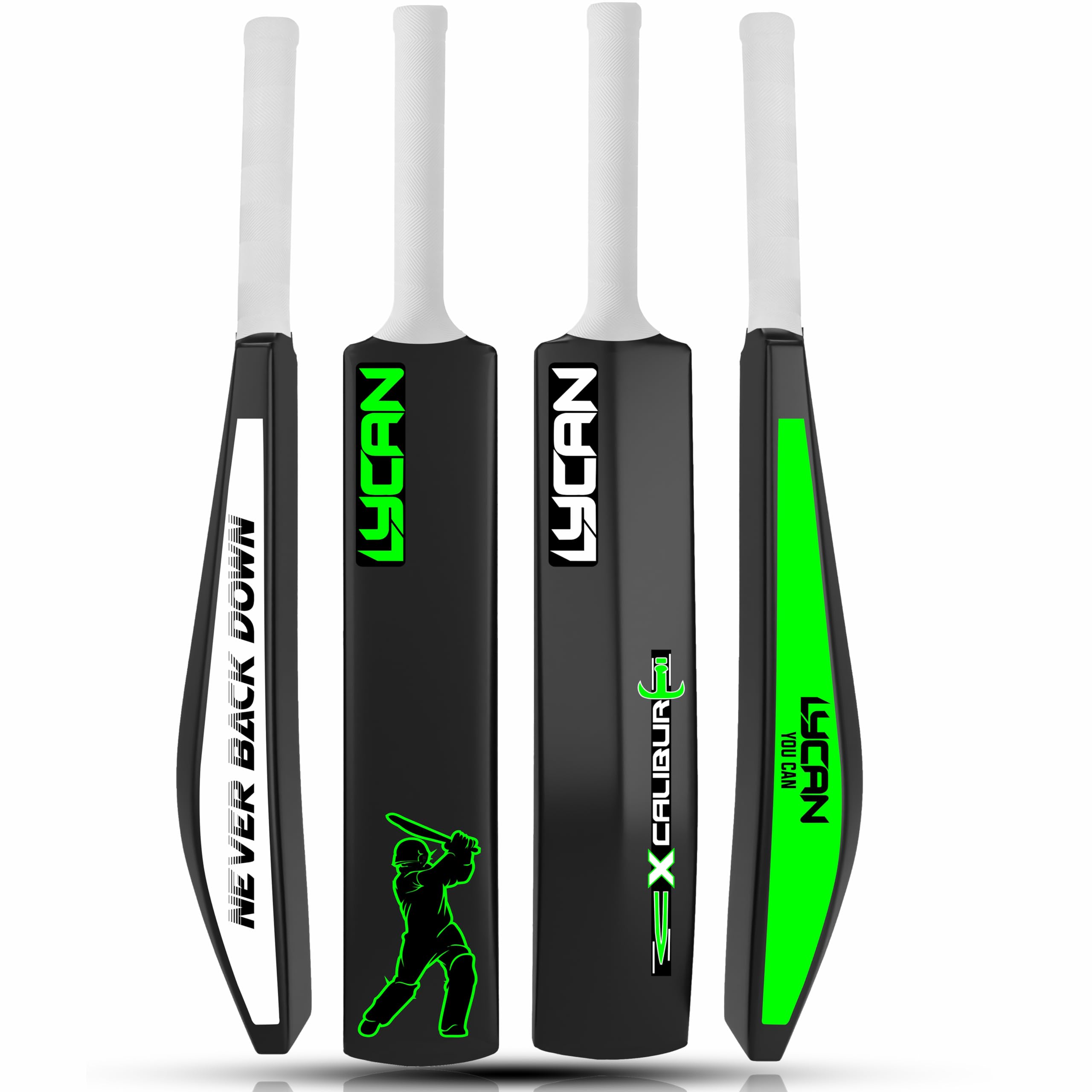 Lycan Cricket bat - Plastic Tennis Cricket Bat for Mens Heavy Plastic Cricket Bats - Full Size - Long Handle (Xcalibur)-image-4