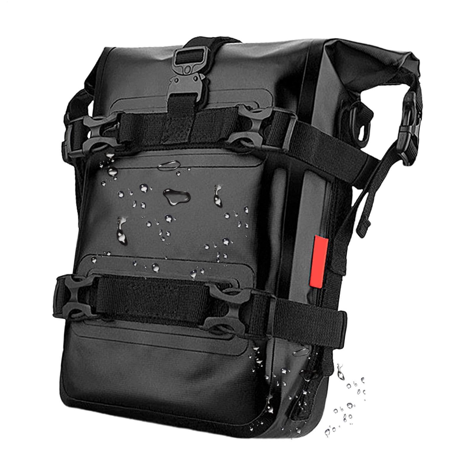 Borsa per bagagli per moto, resistente e impermeabile, con scomparti ad accesso rapido, portaoggetti per accessori, borse per moto da turismo per lunghi viaggi