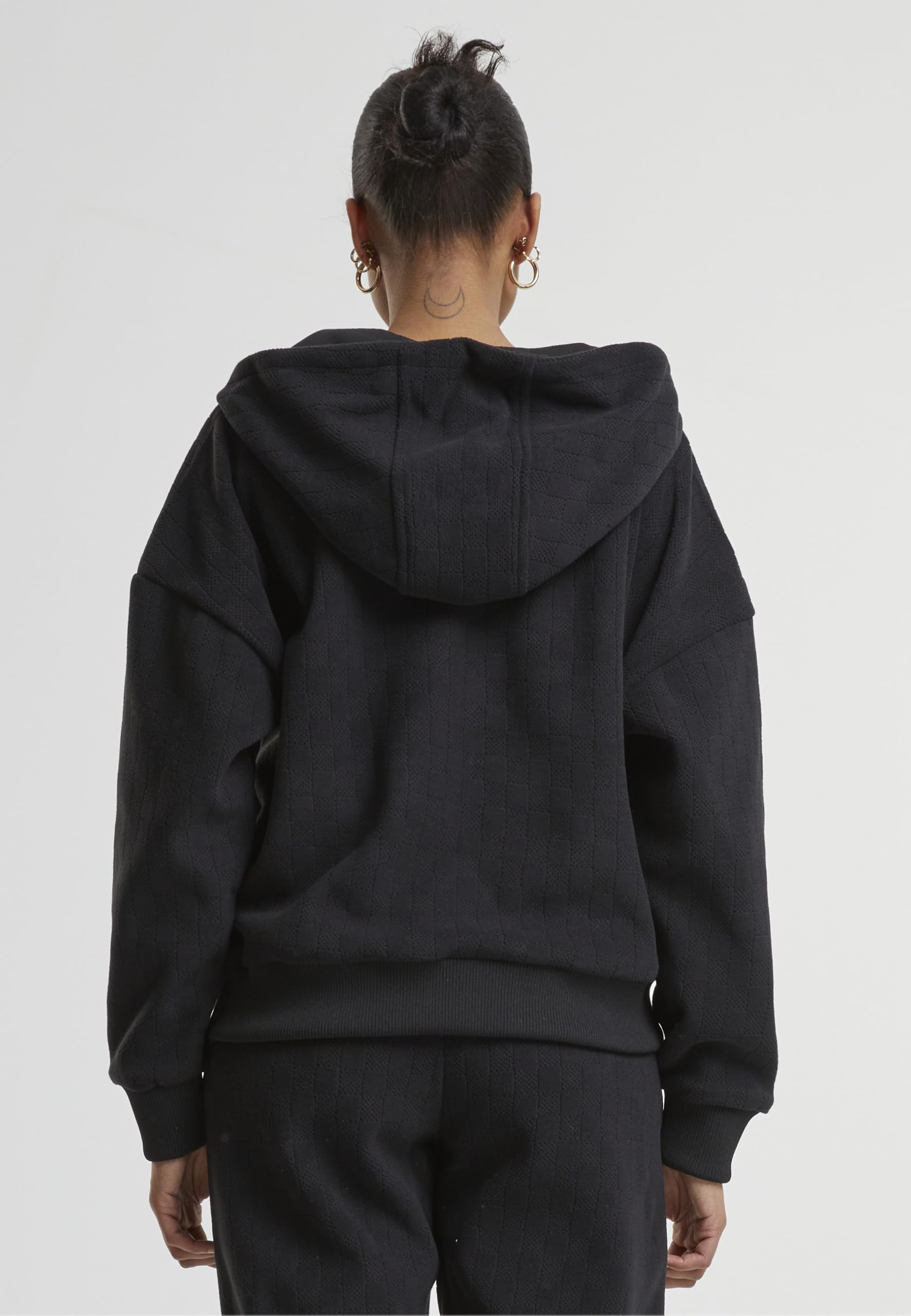 Urban Classics Ladies Jacquard Velvet Oversized Zip Hoody