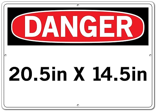 Miniatura 2 de VESTIL SEÑAL DE PELIGRO SI-D-35-E-PS-040-S POLIESTIRENO 0.040 pulgadas, tamaño total 20.5 pulgadas de ancho x 14.5 pulgadas de alto. Esta máquina