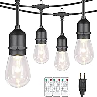 Vista 11 de Mlambert Luces de Cadena LED Regulables de 3 Colores para Exteriores con Controles Remotos, Enchufables 96 Pies (2x48 Pies) Luces LED Impermeables