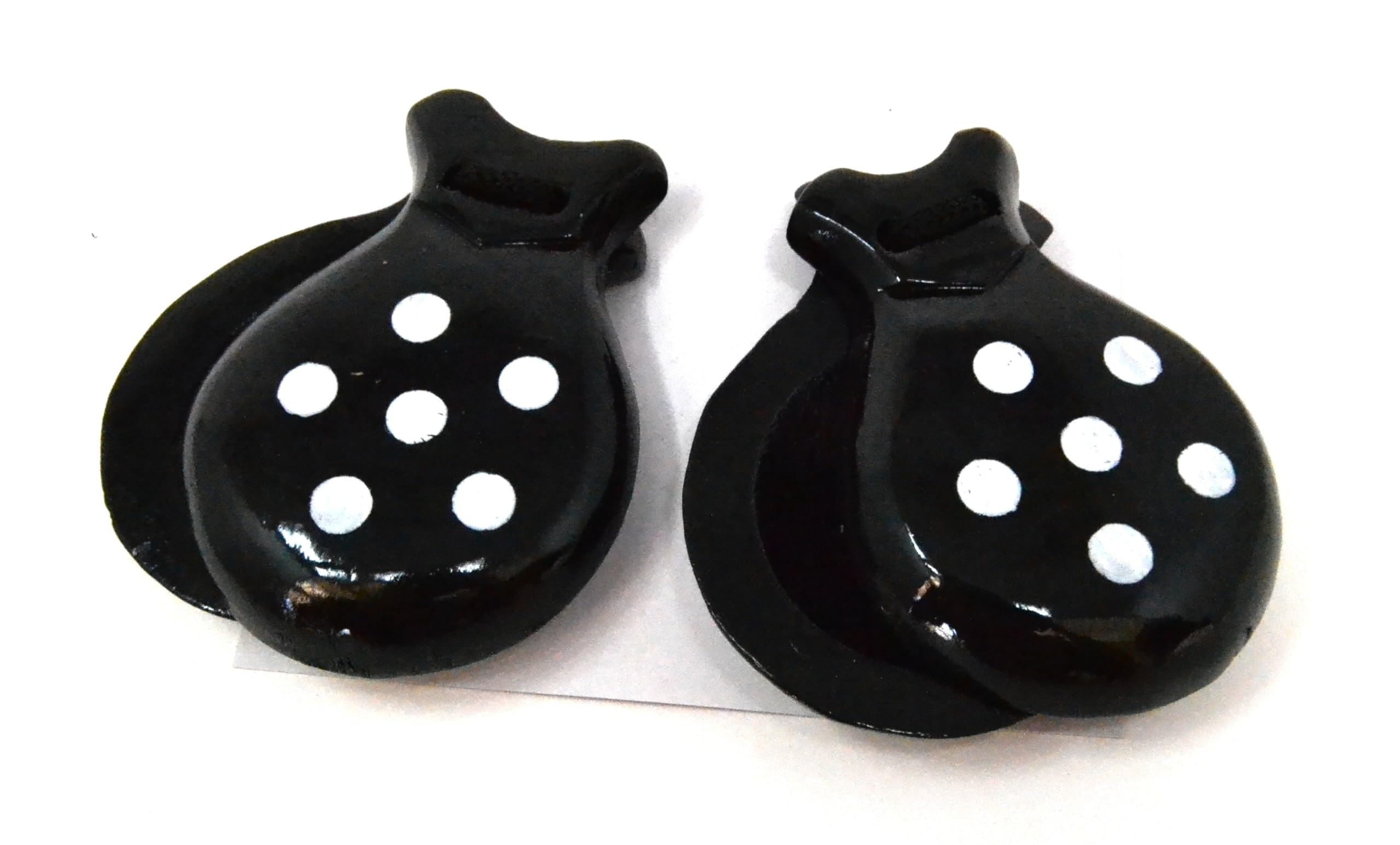 SPANISH BLACK CASTANETS FOR ADULTS CASTANETS FLAMENCO DANCE - Image 3
