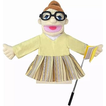 1 x Childrens Theater Hand Puppets for Teachers Policeman Farmer Pirate Detective etc with Moving Open Mouths Perfect for Storytelling Teaching Party Gift