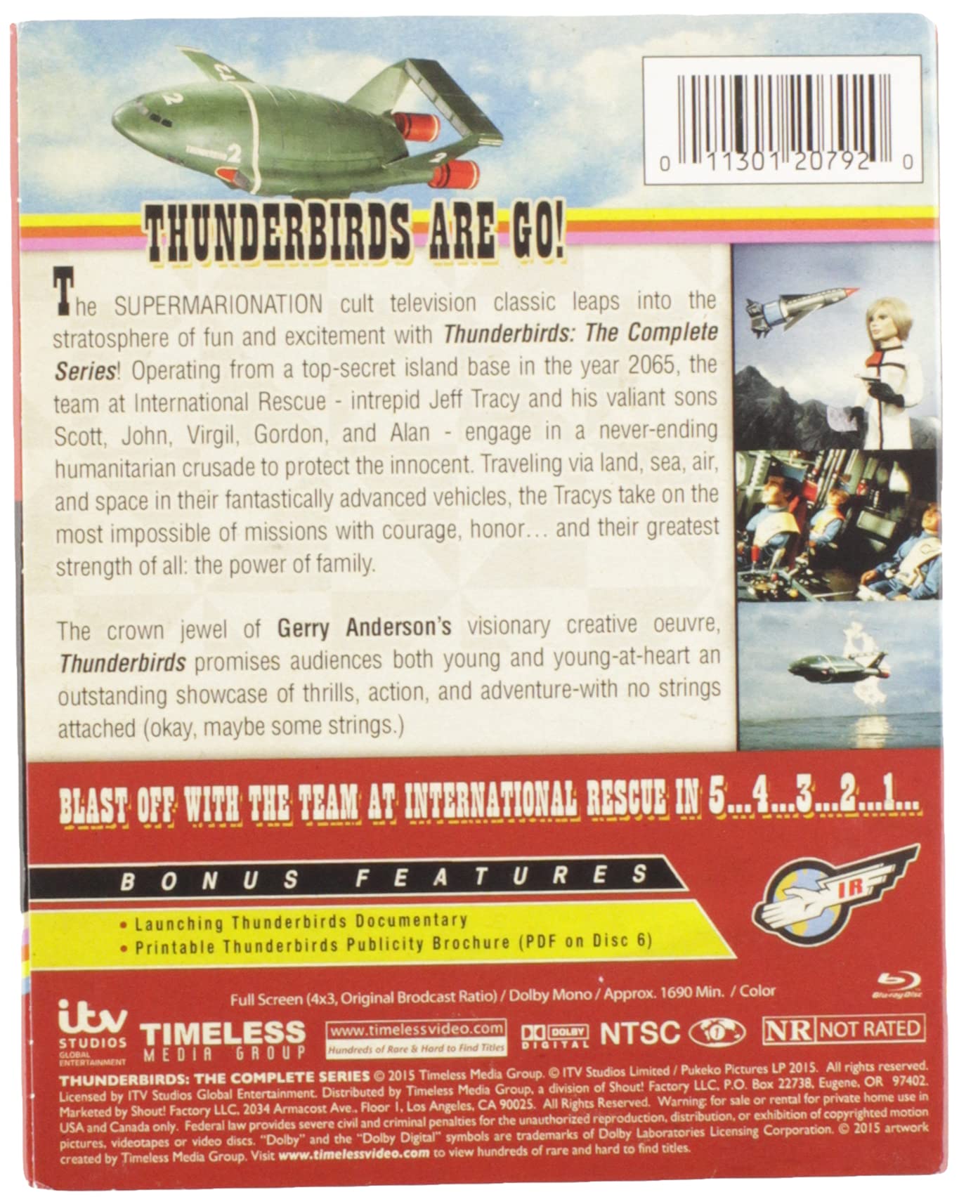 Amazon.co.jp: Thunderbirds: The Complete Series [Blu-ray] [Import