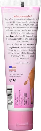 Miniatura 4 de Spry Kid's Xylitol Gel de Diente, goma de burbujas natural, 2 fl oz