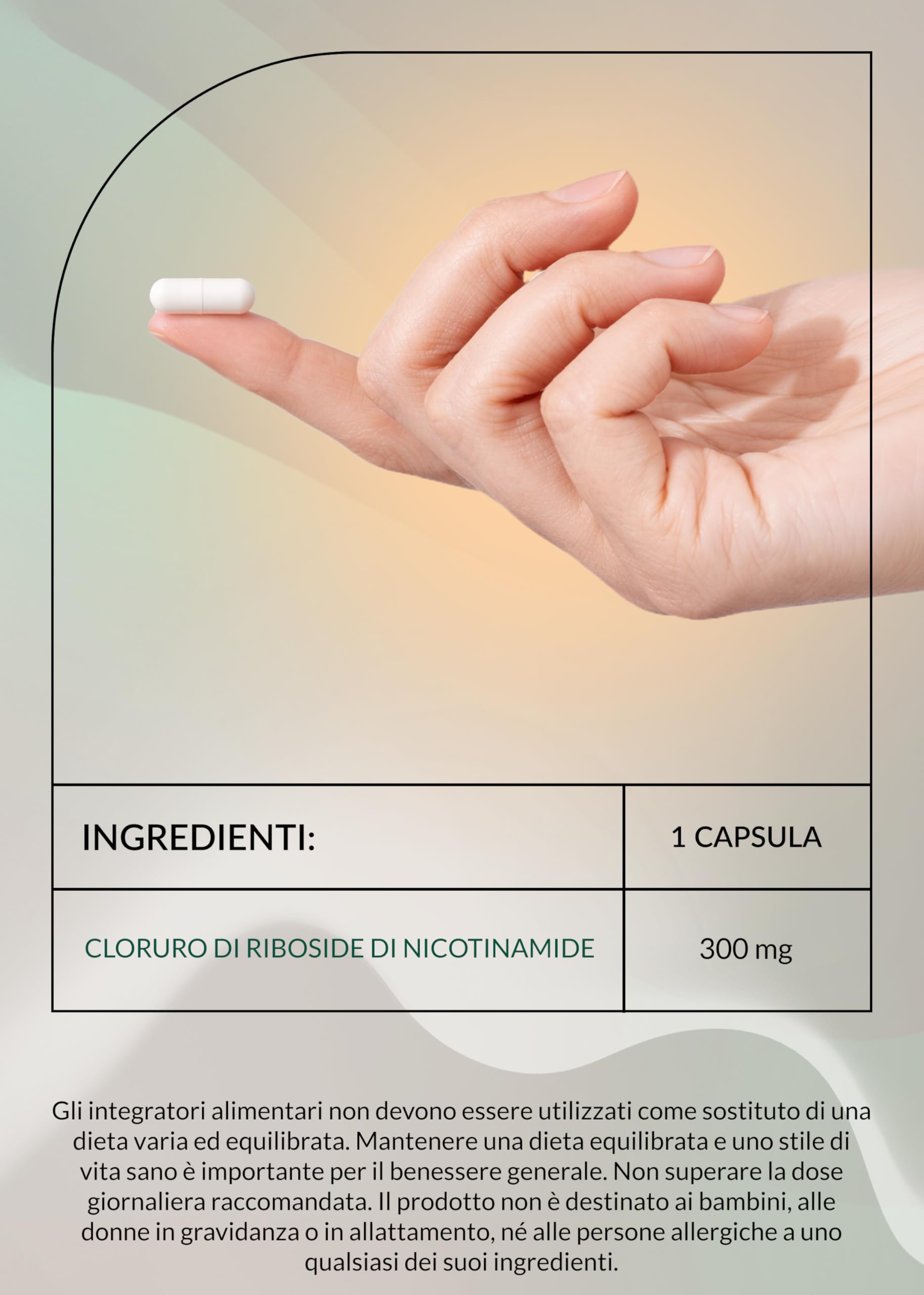 Intenson Nicotinamide Riboside NR, NAD+ Precursor, 300 mg per Capsula, NAD+ Booster, Benessere dell’età, 60 Capsule Vegane, Formula Pulita e Essenziale