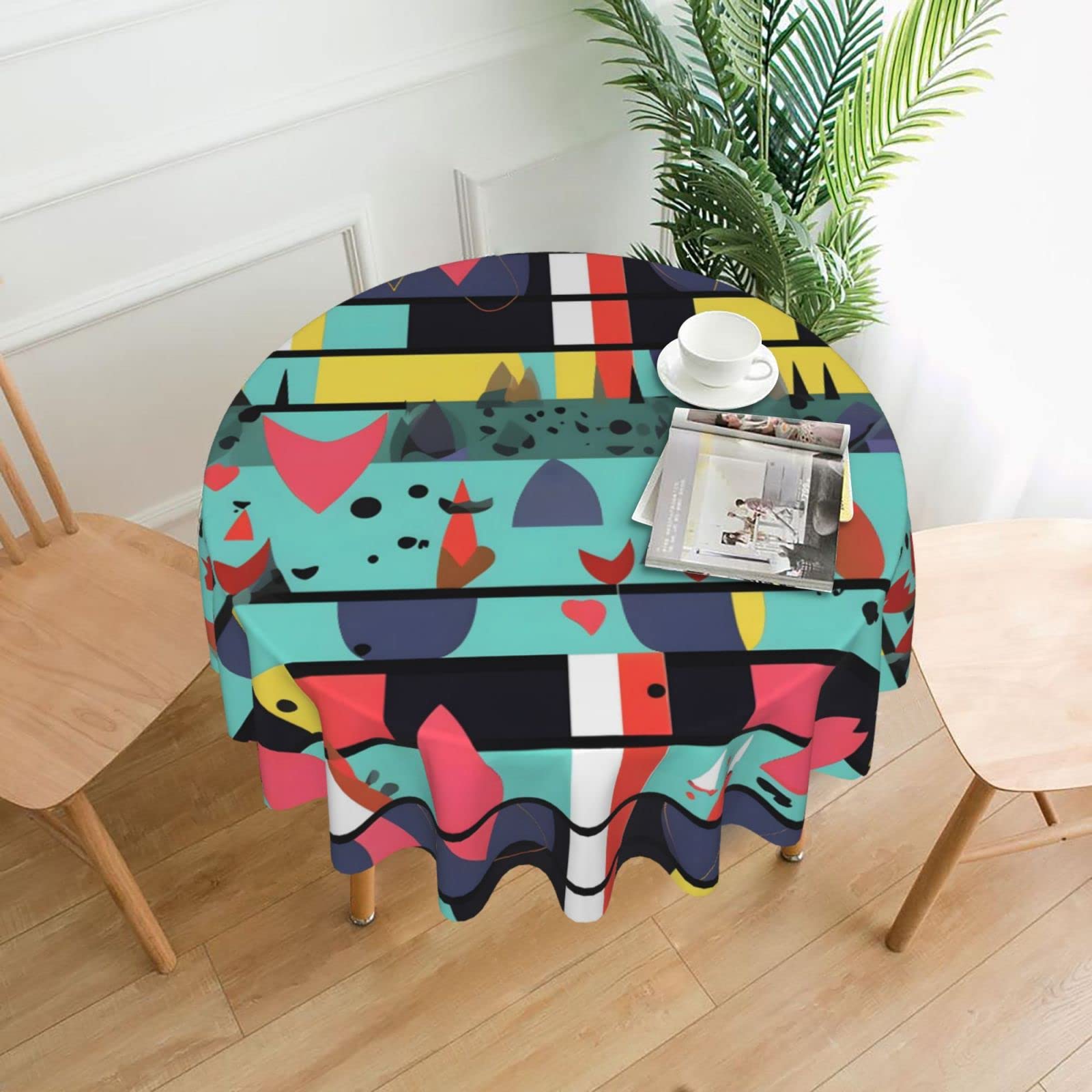 Centrotavola Rotondo In Pizzo Di Cotone Fatto A Mano – 55-60 Cm – Uncinetto Decorativo Per Tavolo – Nero - 3