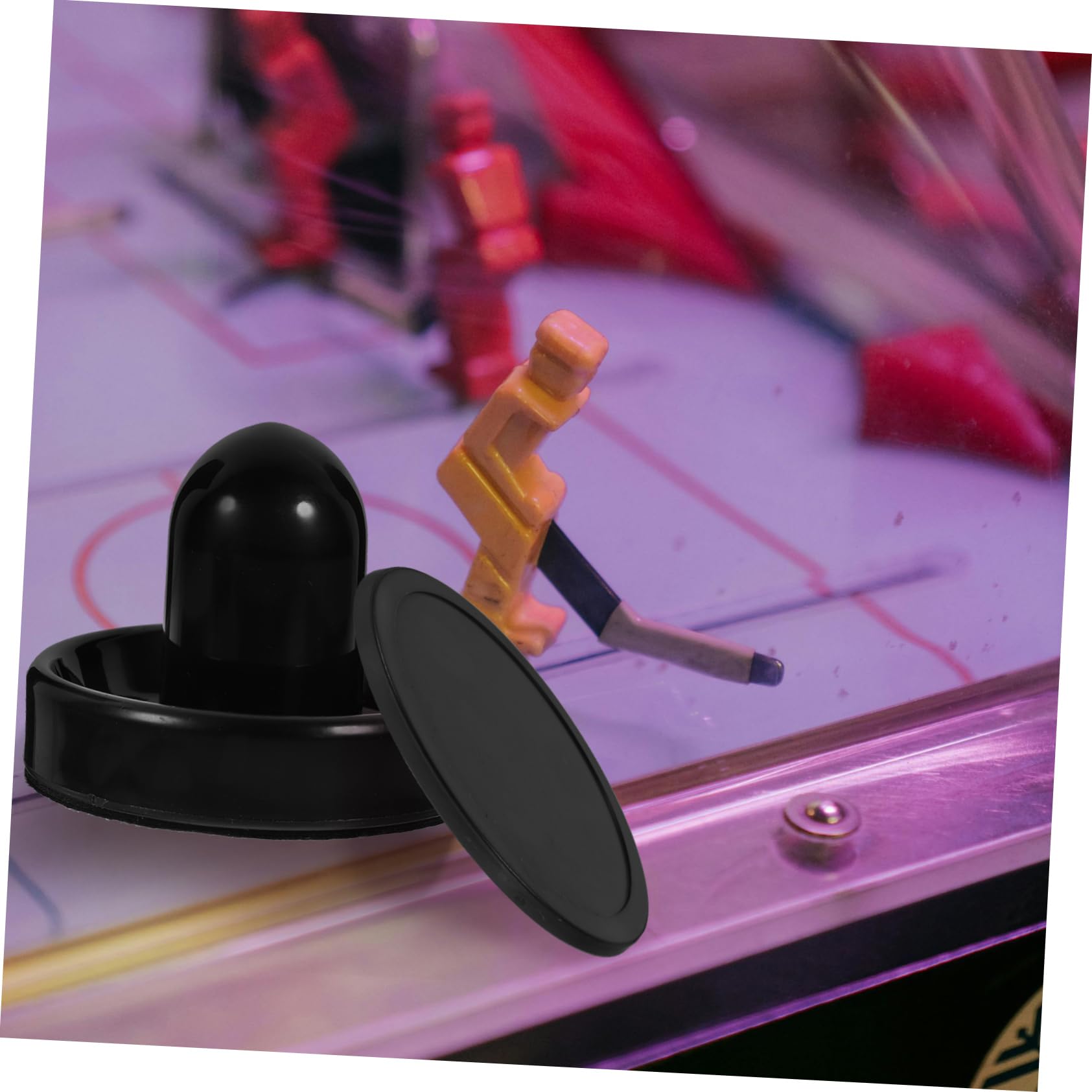 ibasenice 1 De Rondelles De Glace en Plastique Rondelle De Hockey sur Glace Pièces De De Hockey Accessoires De De Pousseur De sur Table Accessoires De