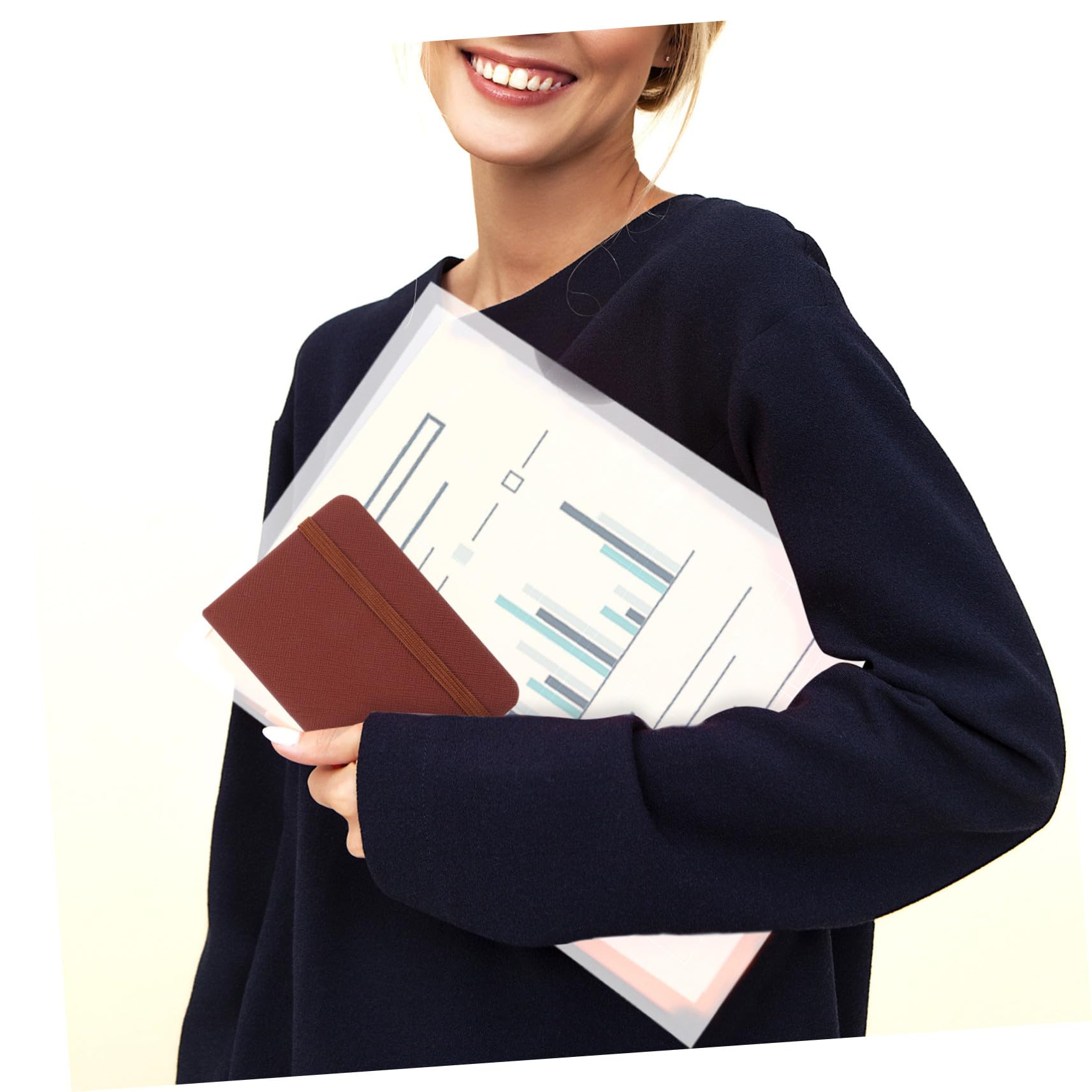 Veemoon 10stücke Taschennotizbuch Klein Notizblock aus Pu Hardcover Linierter Notizblock Tragbares Notizbuch für Reisen Büro und Schule