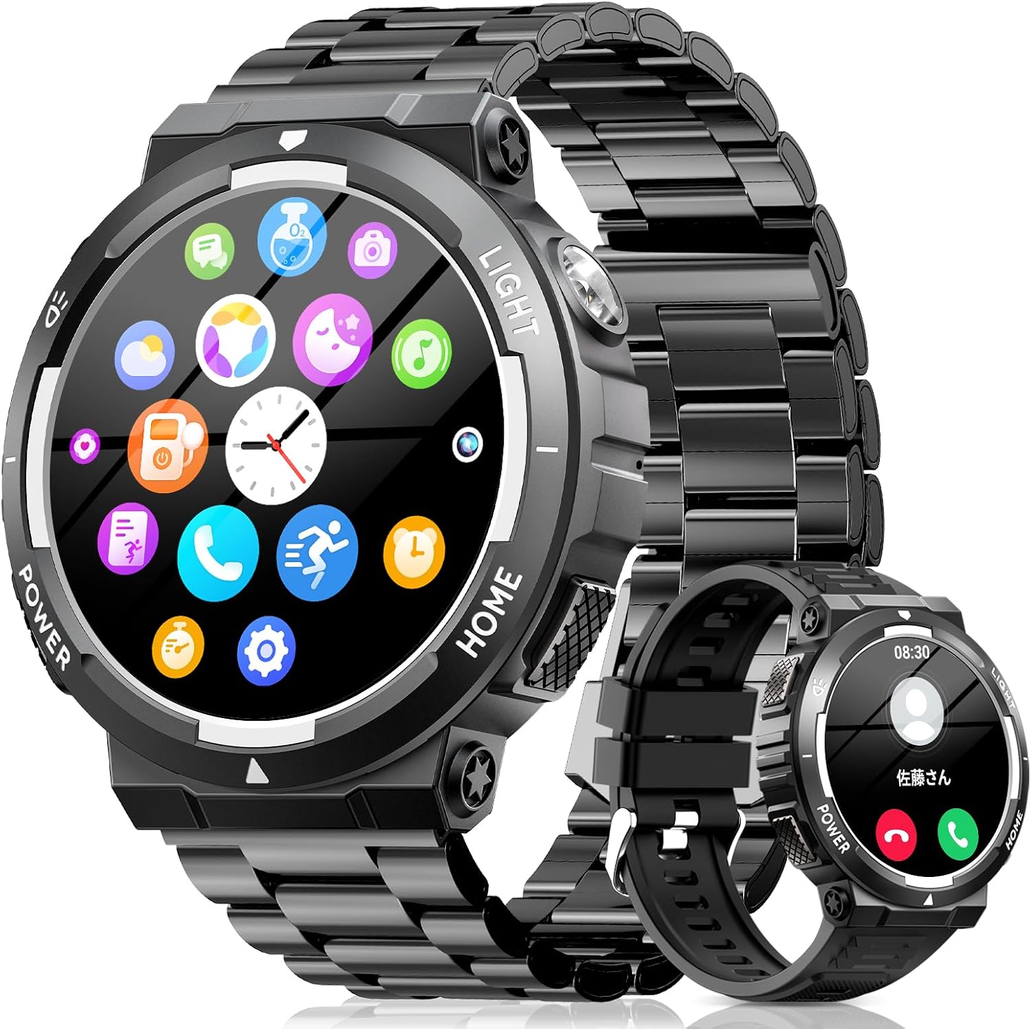 スマートウォッチ 軍用規格 Blueto