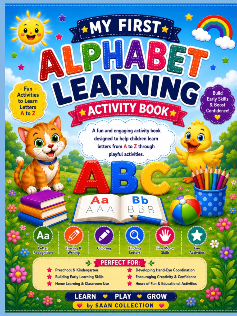 Alphabet Tracing Activity Book for Preschoolers