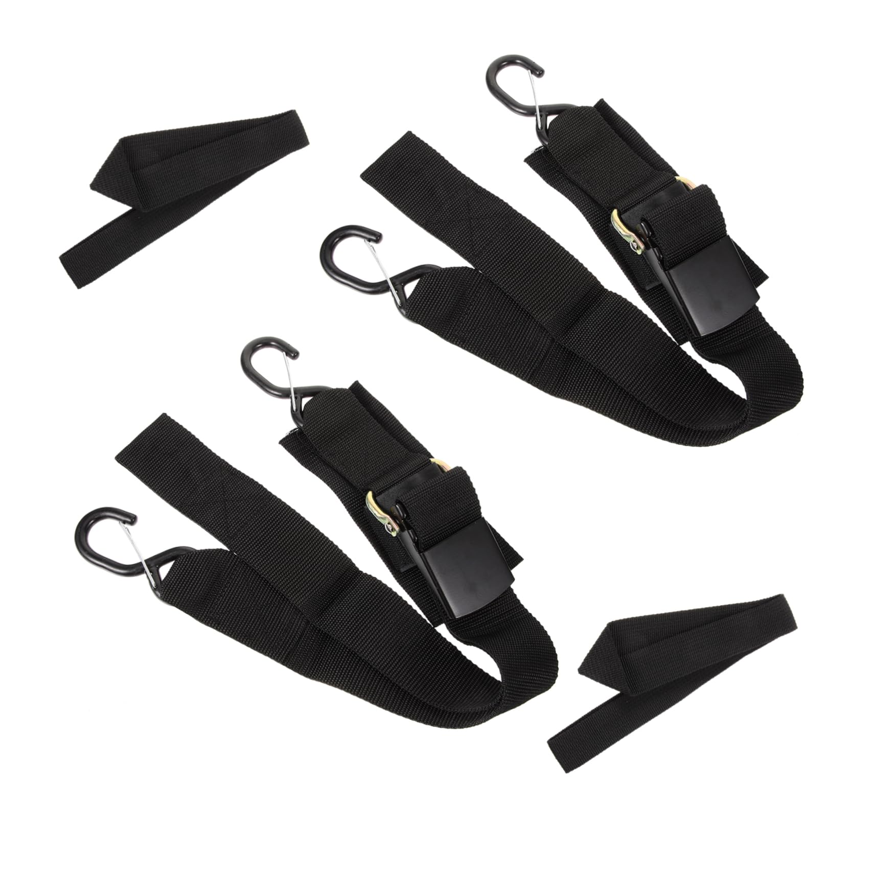 NAMOARLY Boat Tie Down Straps to Trailer 4pcs Nylon Boat Winch Straps Secure Binding Strap for Kayak
