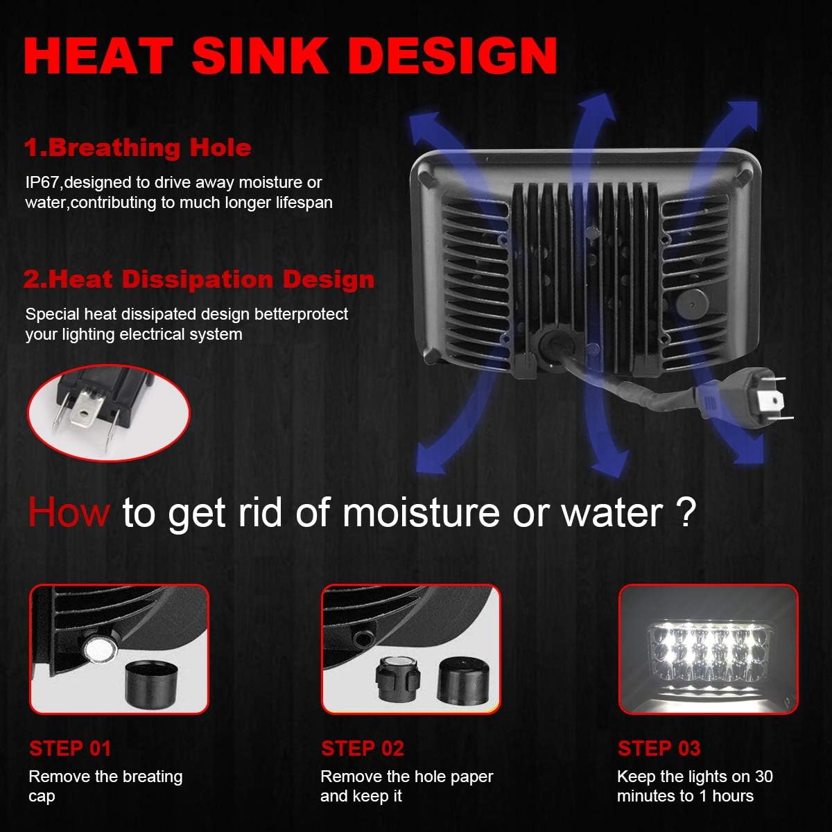 Bеѕt Sеllеr 4Pcs 60W 4x6 inch LED Headlight Rectangular Replacement H4651 H4652 H4656 H4666 H6545 for Peterbil Kenworth Freightinger Ford Probe Chevrolet Oldsmobile Cutlass 4Pcs ❤ Crаzу Dеаlѕ 4Pcs 60W 4x6 inch LED Headlight Rectangular Replacement H4651 H4652 H4656 H4666 H6545 for Peterbil Kenworth Freightinger Ford Probe Chevrolet Oldsmobile Cutlass 4Pcs