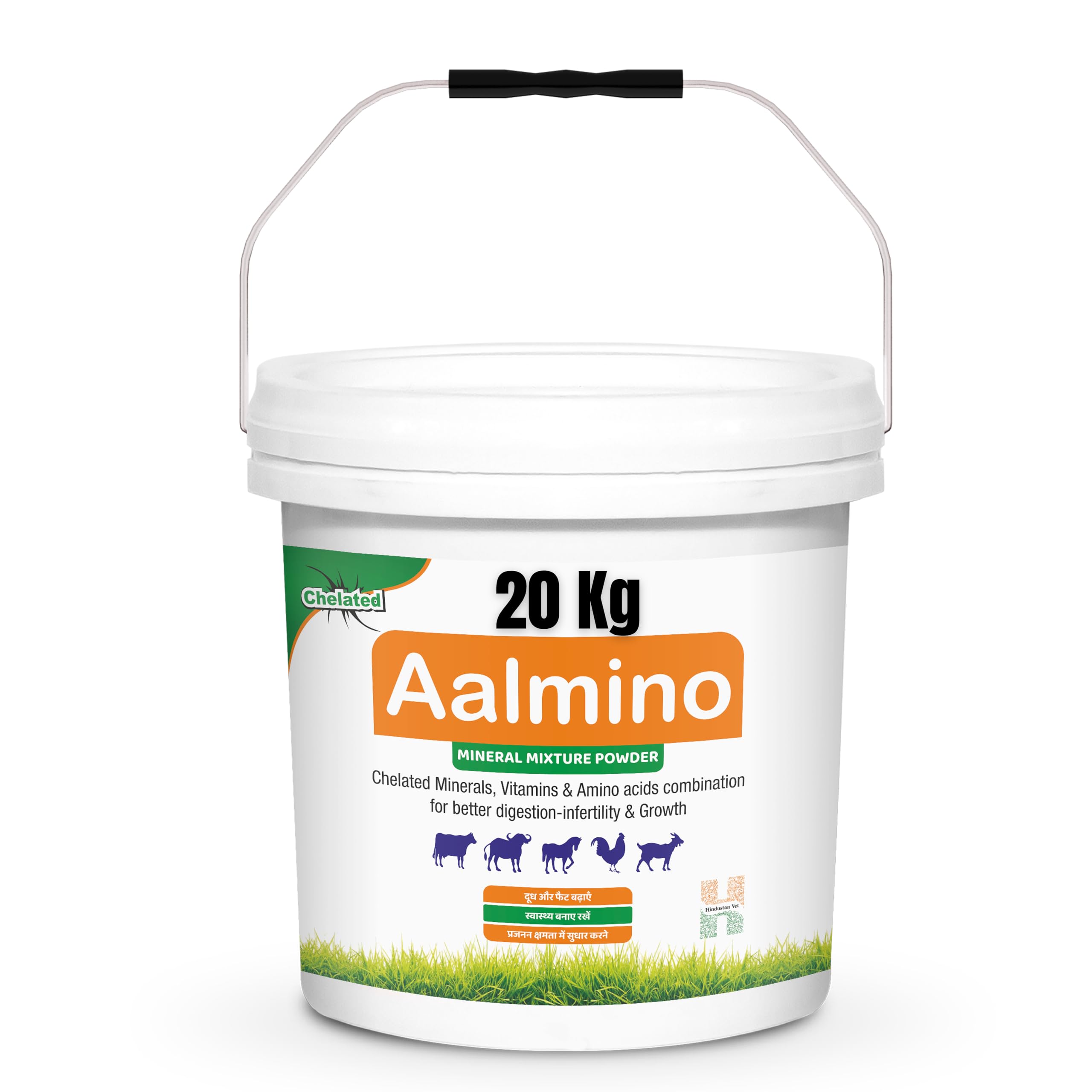 Aalmino Chelated Mineral Mixture for Cow, Buffalo, Sheep, Horse & Poultry | Premium Pet Health Supplements for Optimal Livestock Well-Being (20 KG Bucket) (B0CHVP3F8T) Amazon Price History, Amazon Price Tracker