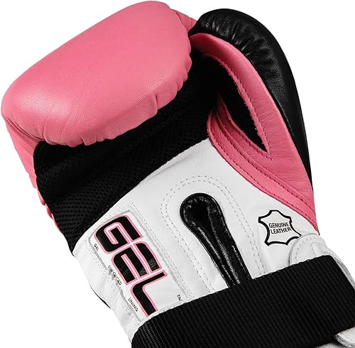 Miniatura 3 de Title Boxing Guantes de entrenamiento de gel suspense, rosanegro, 16 oz