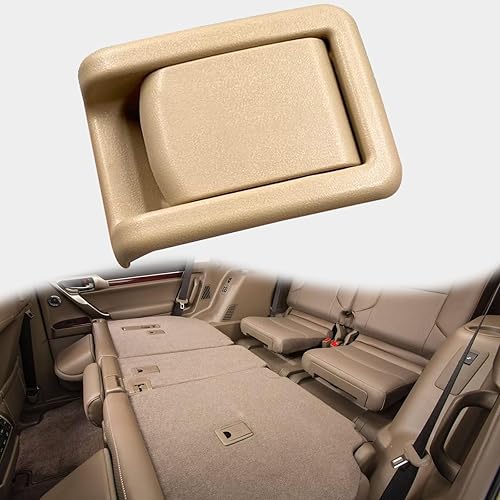 Palanca de control de bloqueo del asiento trasero compatible con Toyota 4runner Land Cruiser Prado Lexus GX400 GX460 2009-2019 Reemplazo Beige