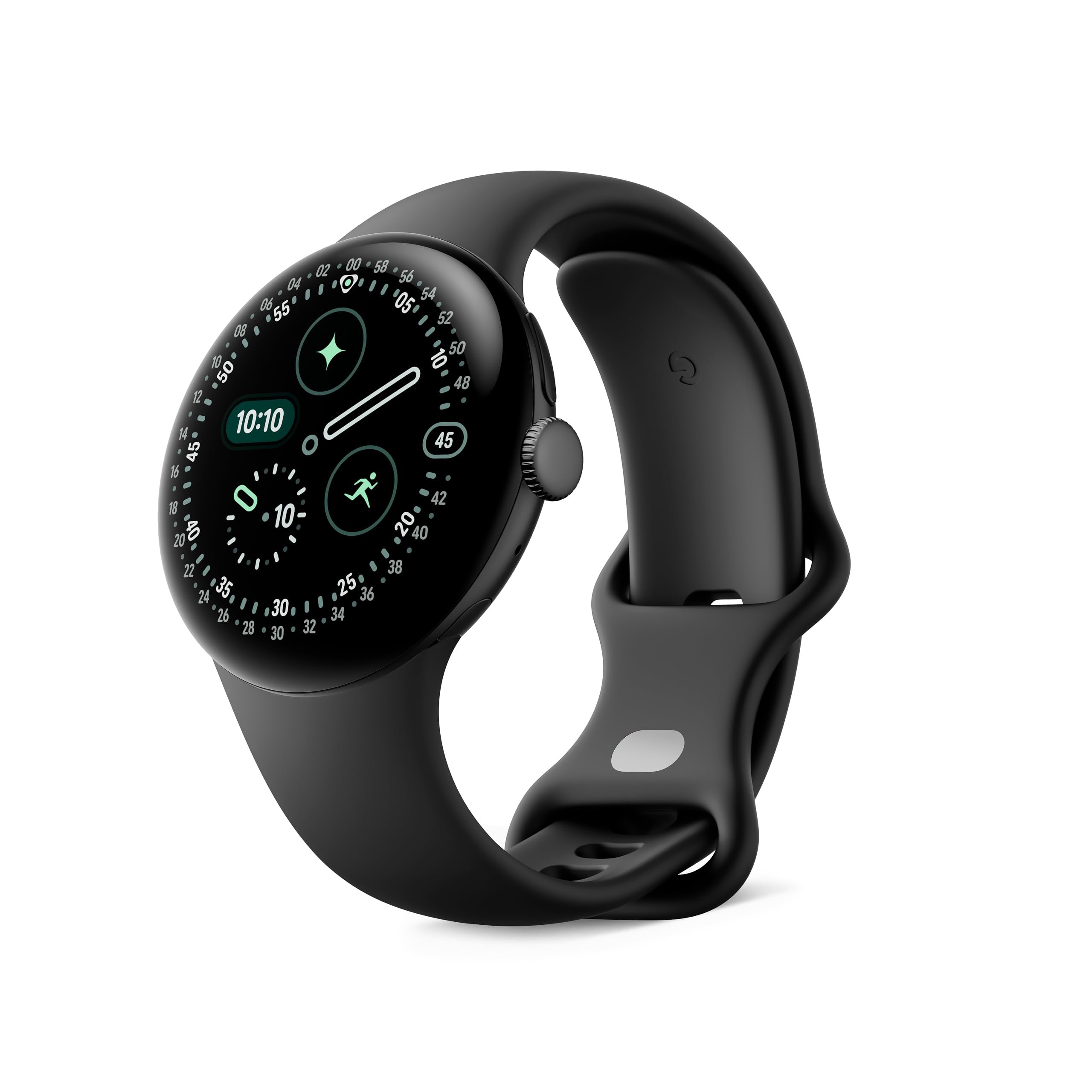 Google Pixel Watch 4 (41 mm) - Smartwatch Android con tracker per fitness e benessere, e assistente virtuale Gemini - Cassa in alluminio nero opaco - Cinturino sportivo nero ossidiana - Wi-Fi