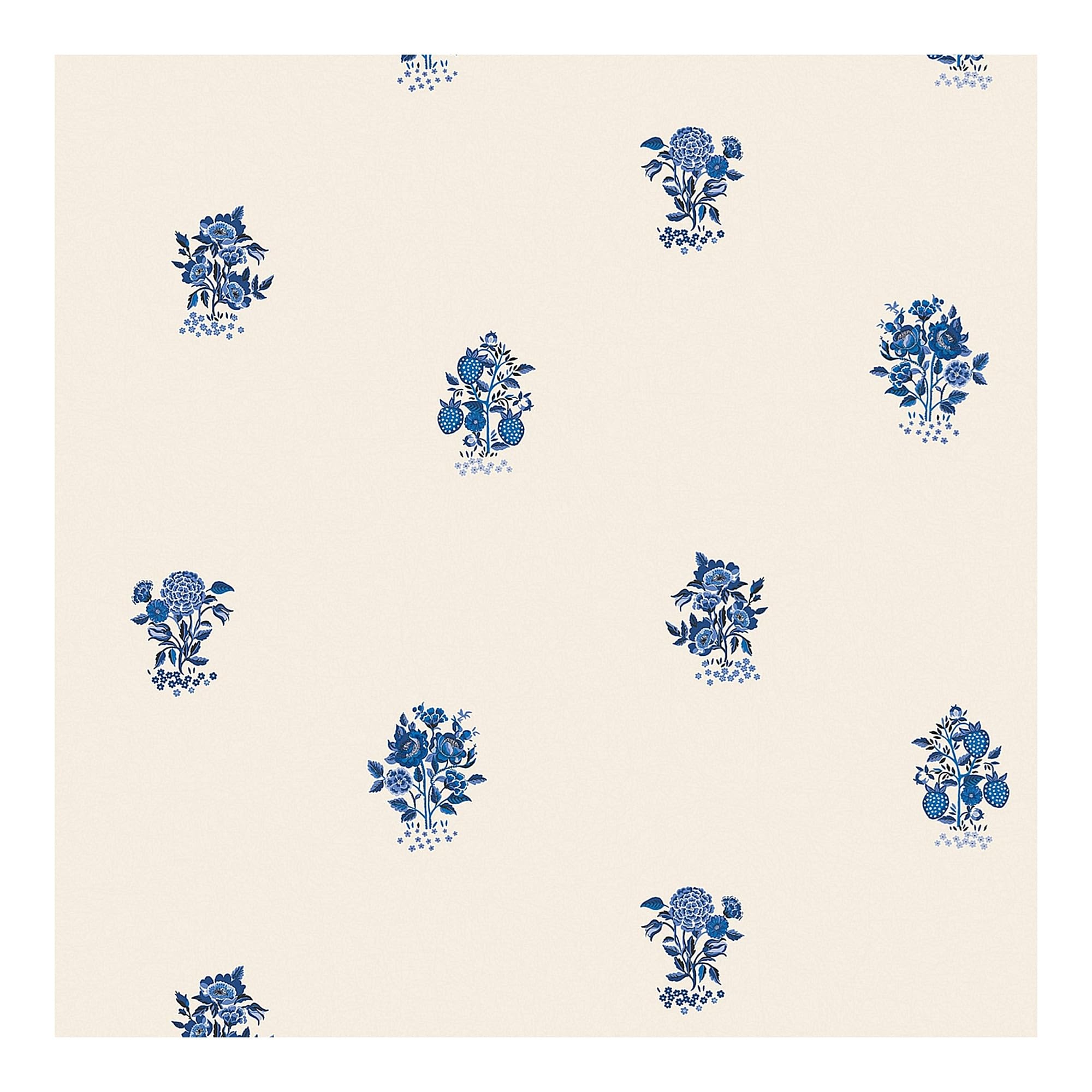 Graham & Brown Cath Kidston Kingdom Posey Bleu : papier peint floral anglais