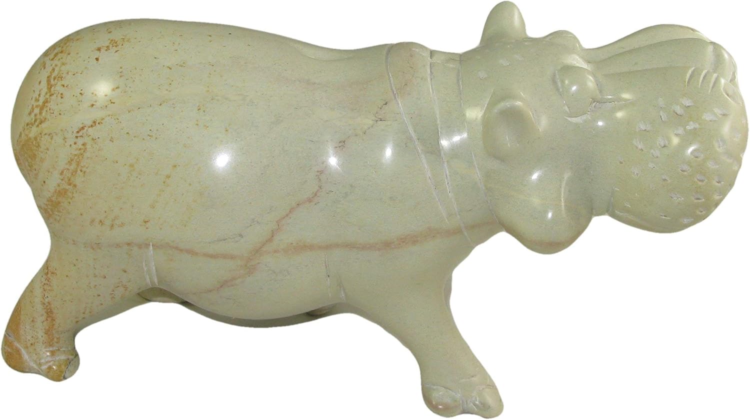African Soapstone Hippo Carving 10cm by Kisii stone Amazon.co.uk