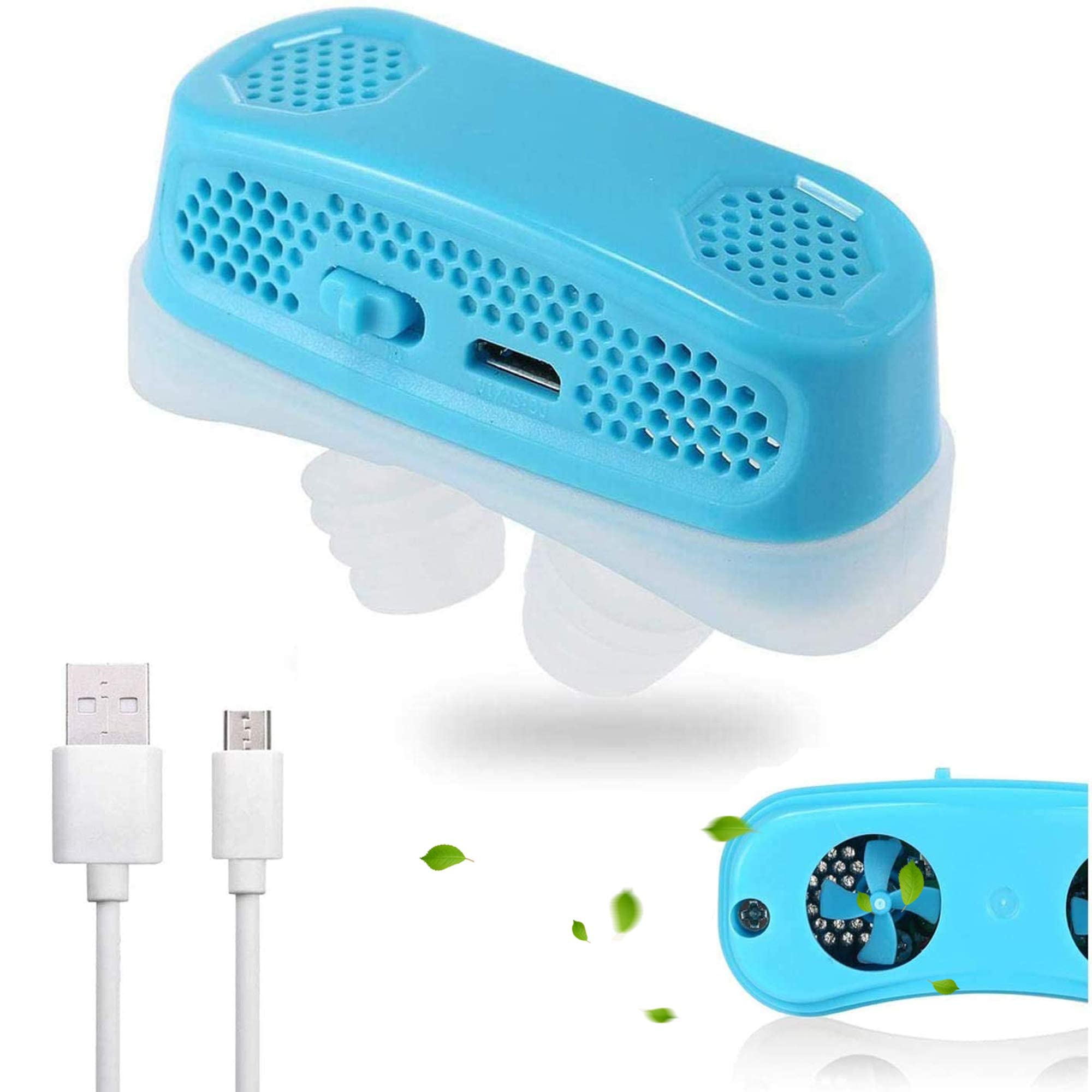 Sponsored Ad – KASTWAVE Automatic Anti Snoring Devices & Air Purifier Filter, Snoring Solution, Sleeping Breath Aids, Nasal Dilator Nose Vents Plugs (Blue)