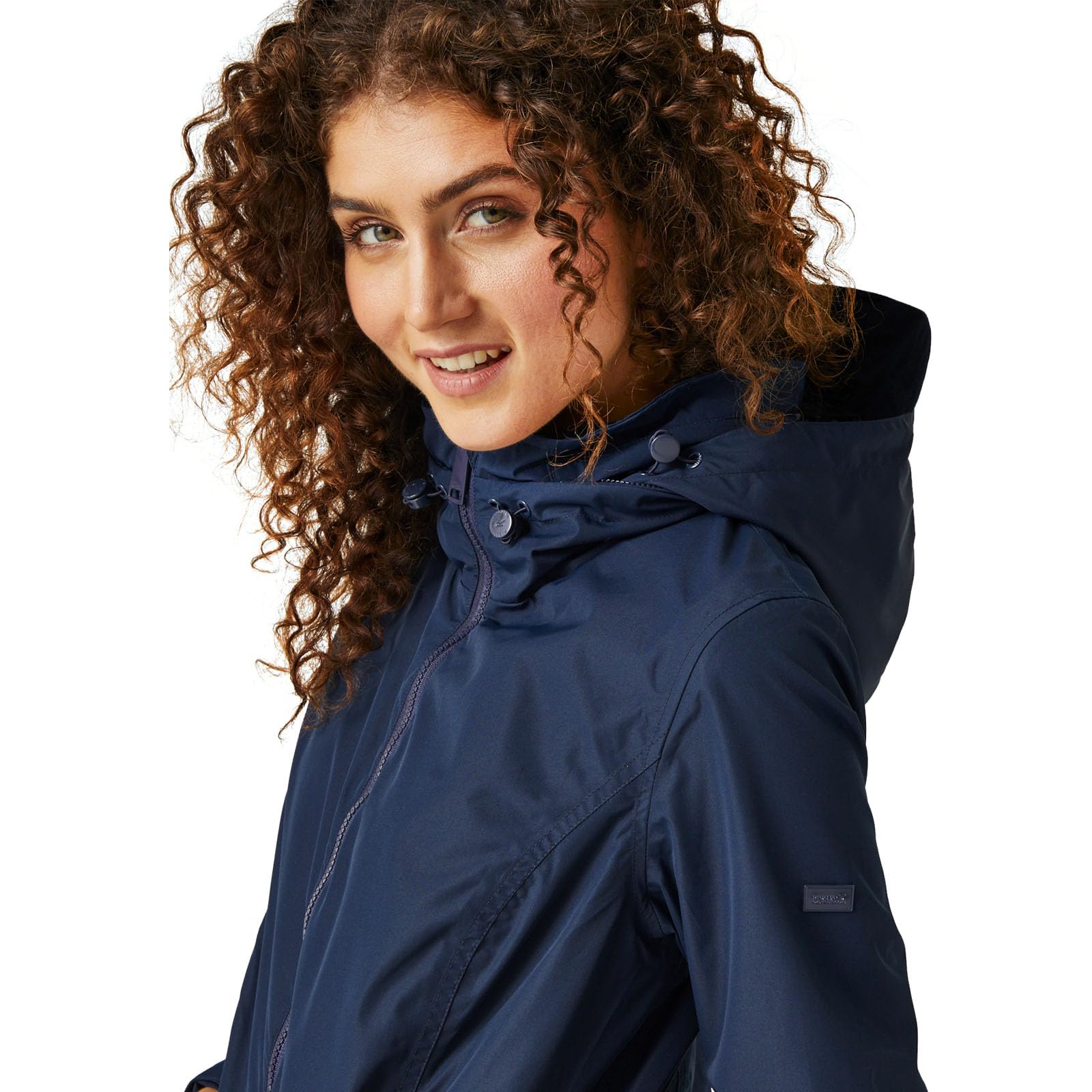 Regatta Regatta Damski płaszcz przeciwdeszczowy z kapturem Navassa na całej długości Kobiety Regatta Women's Navassa Waterproof Jacket