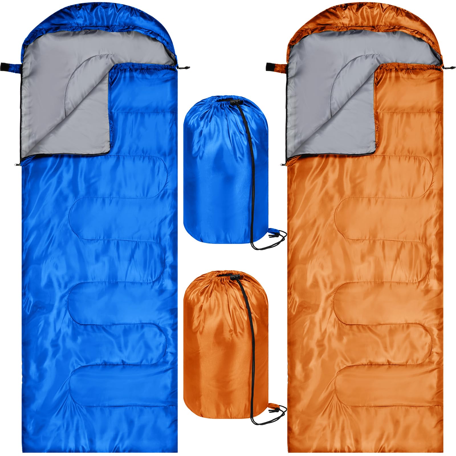 Tudomro Camping Sleeping Bag for Adults Lightweight Packable Waterproof Camping Gear Equipment to Keep Warm for Cold Weather Outdoor Backpacking