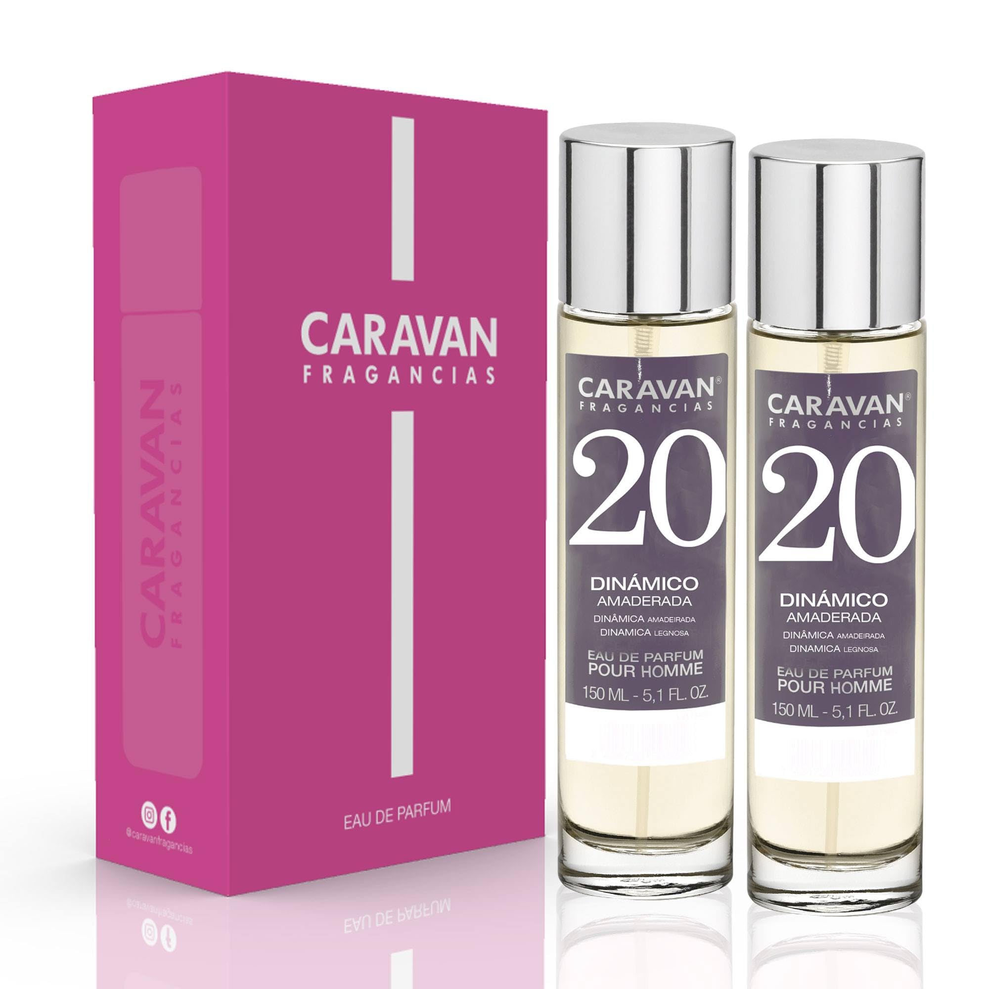 CARAVAN FRAGANCIAS - CAJA DE REGALO con 2 Perfumes Nº20 de 150 ml, para hombre