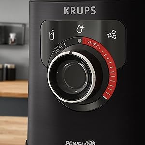 Krups KB8718 PerfectMix+ High Speed Blender | 1200 Watt | Krups Recipes App | Auto Clean Program | Removable Powelix Blades and Glass Container | Includes Spatula/Masher | Black Krups KB8718 PerfectMix+ High Speed Blender | 1200 Watt | Krups Recipes App | Auto Clean Program | Removable Powelix Blades and Glass Container | Includes Spatula/Masher | Black