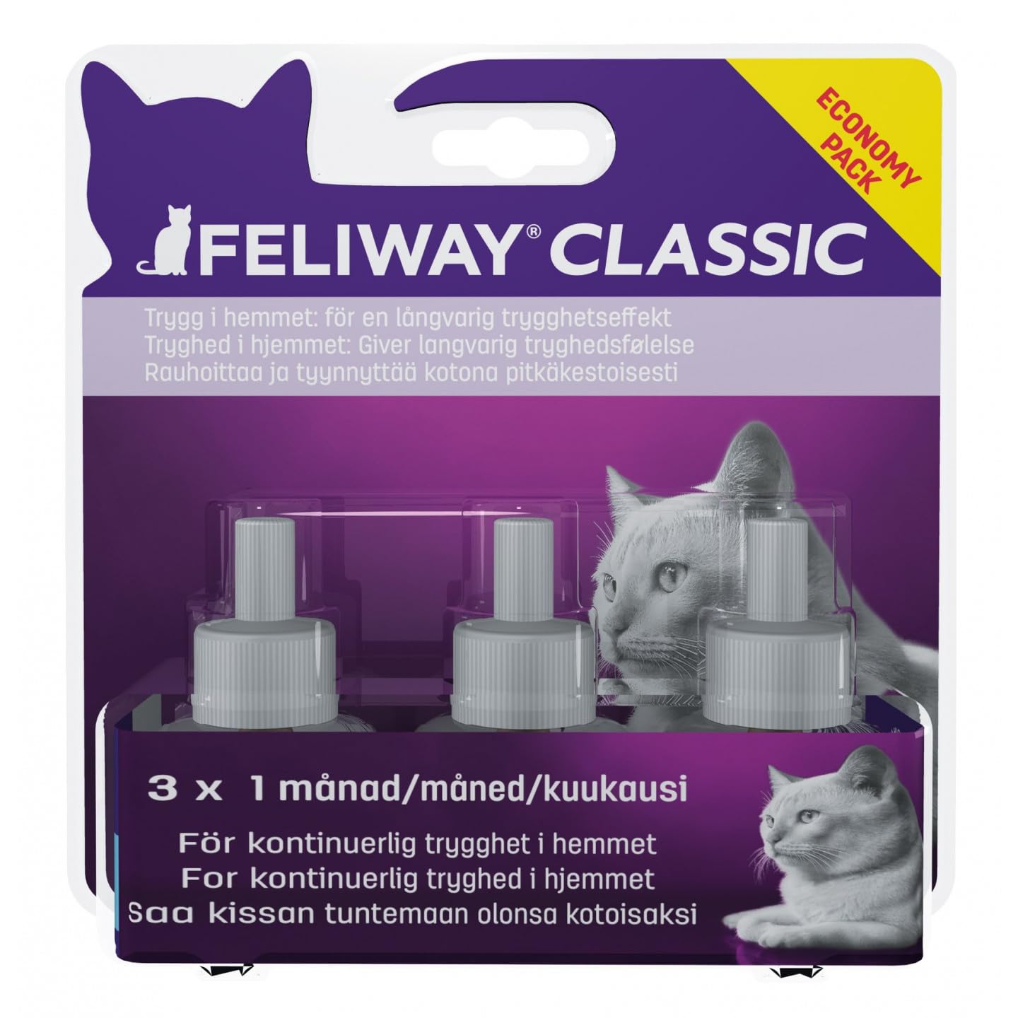MOVIANTO NORDIC APS Feliway Classic Refill for Diffuser 3 x 48 ml (274889)
