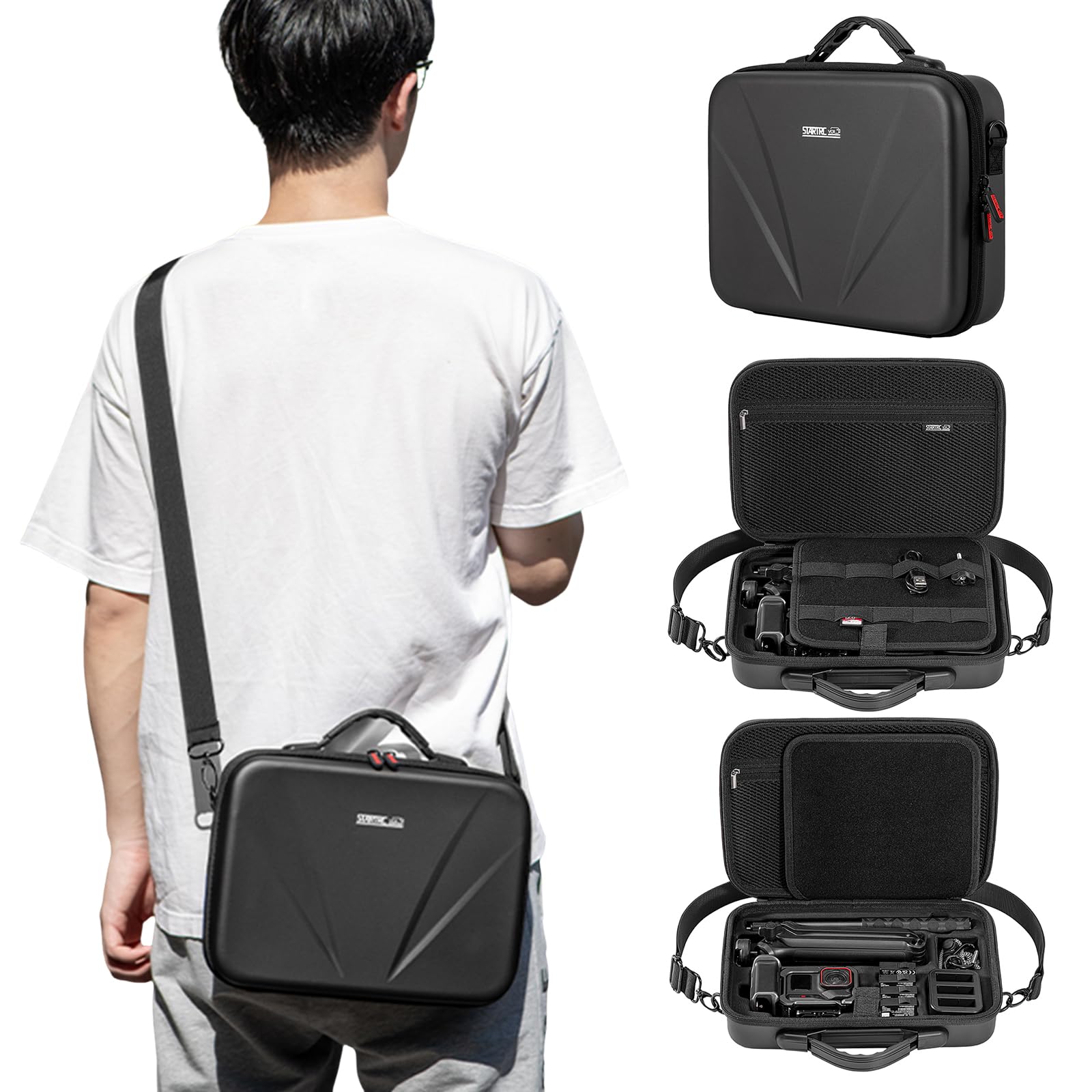 HTU Per Ace Pro 2 Grip Kit Borsa organizer Borsa per fotocamera digitale di capacità Custodia da trasporto antigraffio Borsa per fotocamera portatile per viaggi all'aperto