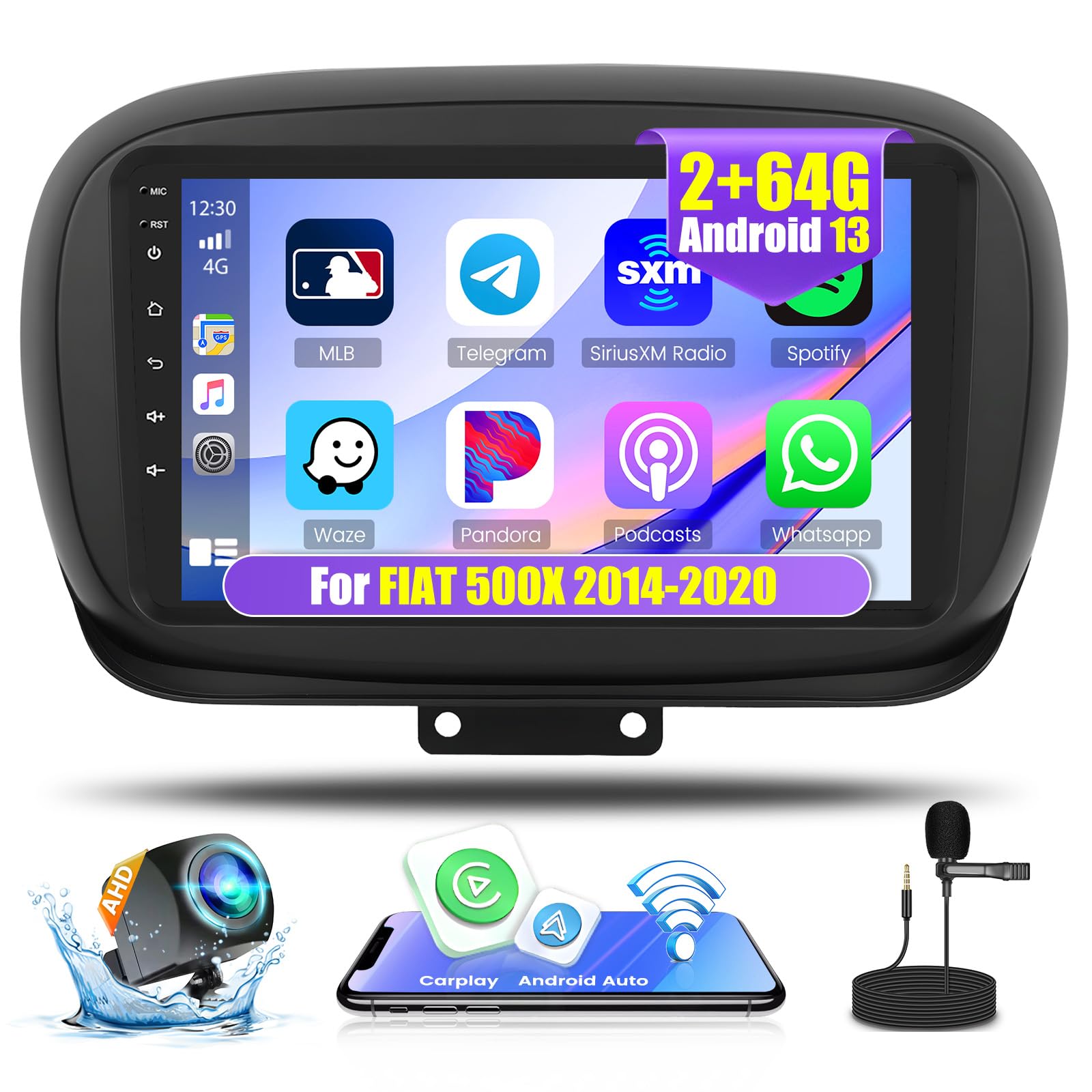 Amazon.com: Car Radio for Fiat 500X 2014 2015 2016 2017 2018 2019
