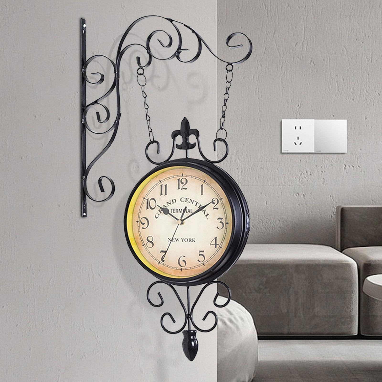 Amazon.com: Two-Faced Wall Clock for Indoor and Outdoor : Home