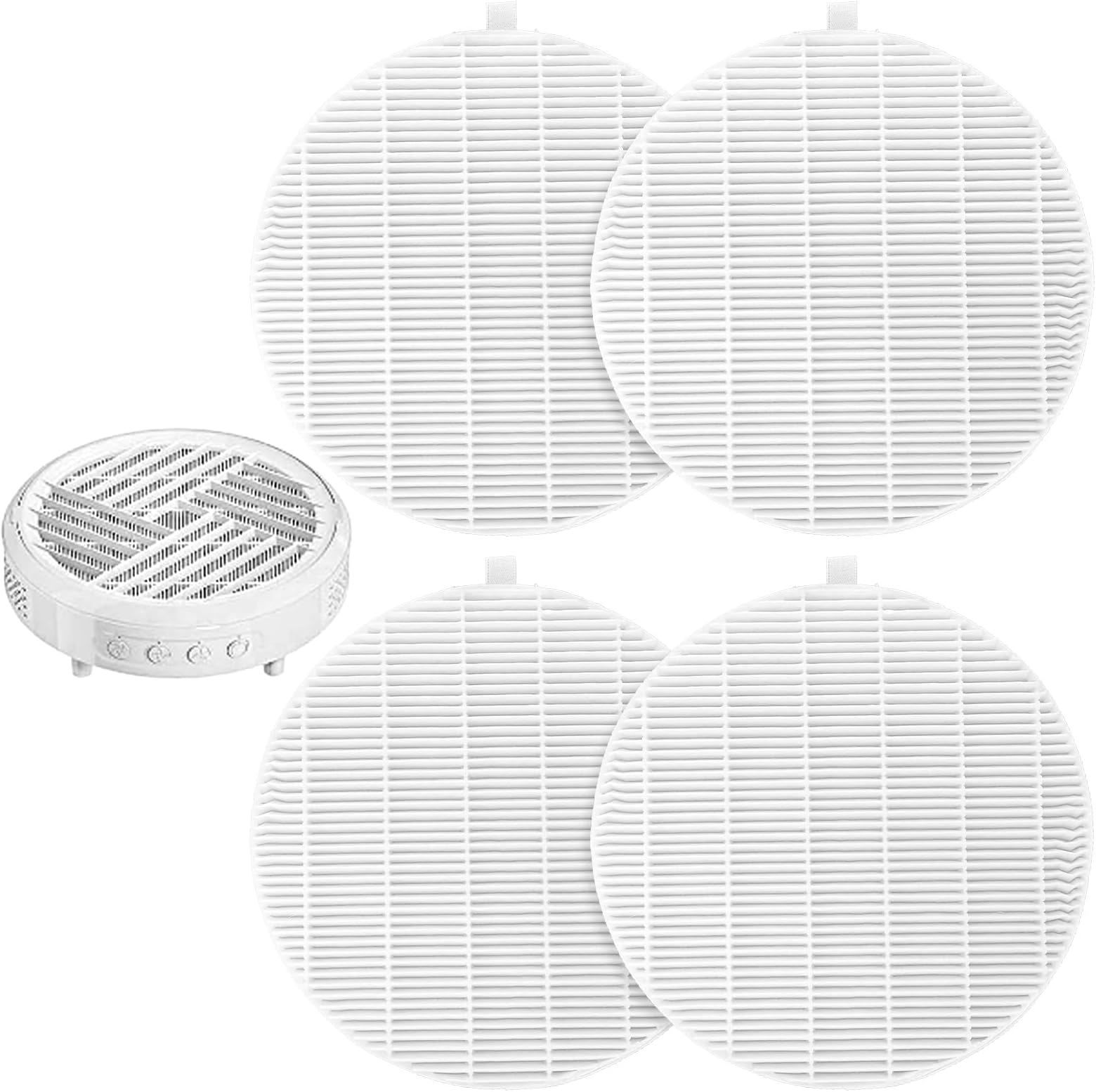 4 Pack Dust Collector Filter Replacement Compatible with Melody Susie, White Nail Dust Collectors Filter for Home and Nail Salons, Reusable Dusts Collectors Match with Dusts Collector Nails Tech Tool