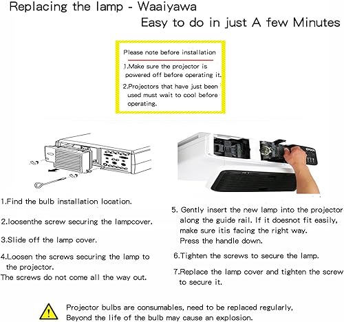 Miniatura 4 de for Epson MegaPlex MG-50 MG-850C MG-850HD Replacement Projector Lamp - Assembly with Genuine Original Philip-s OEM Bulb